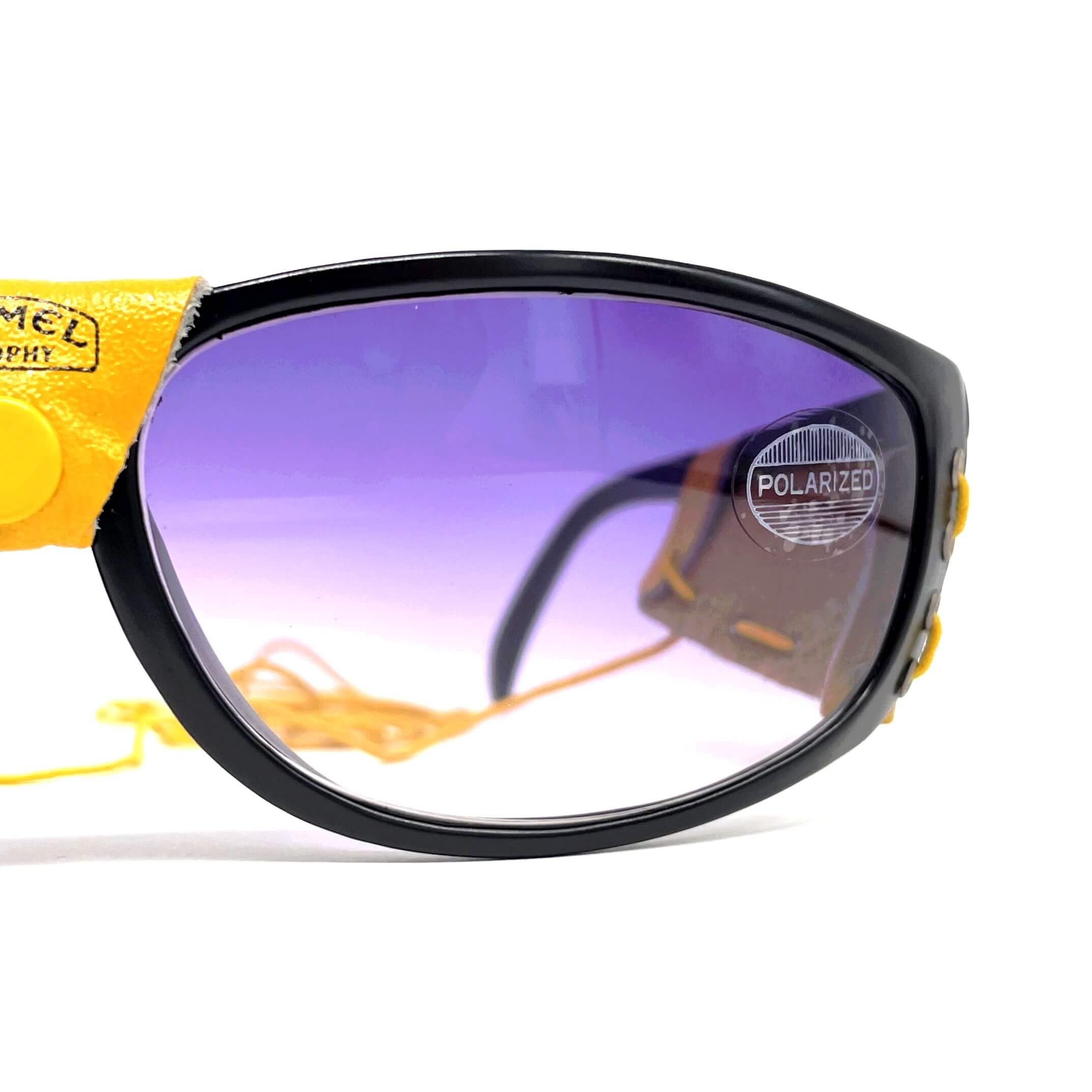 Vintage CAMEL Trophy leather glacier sports sunglasses