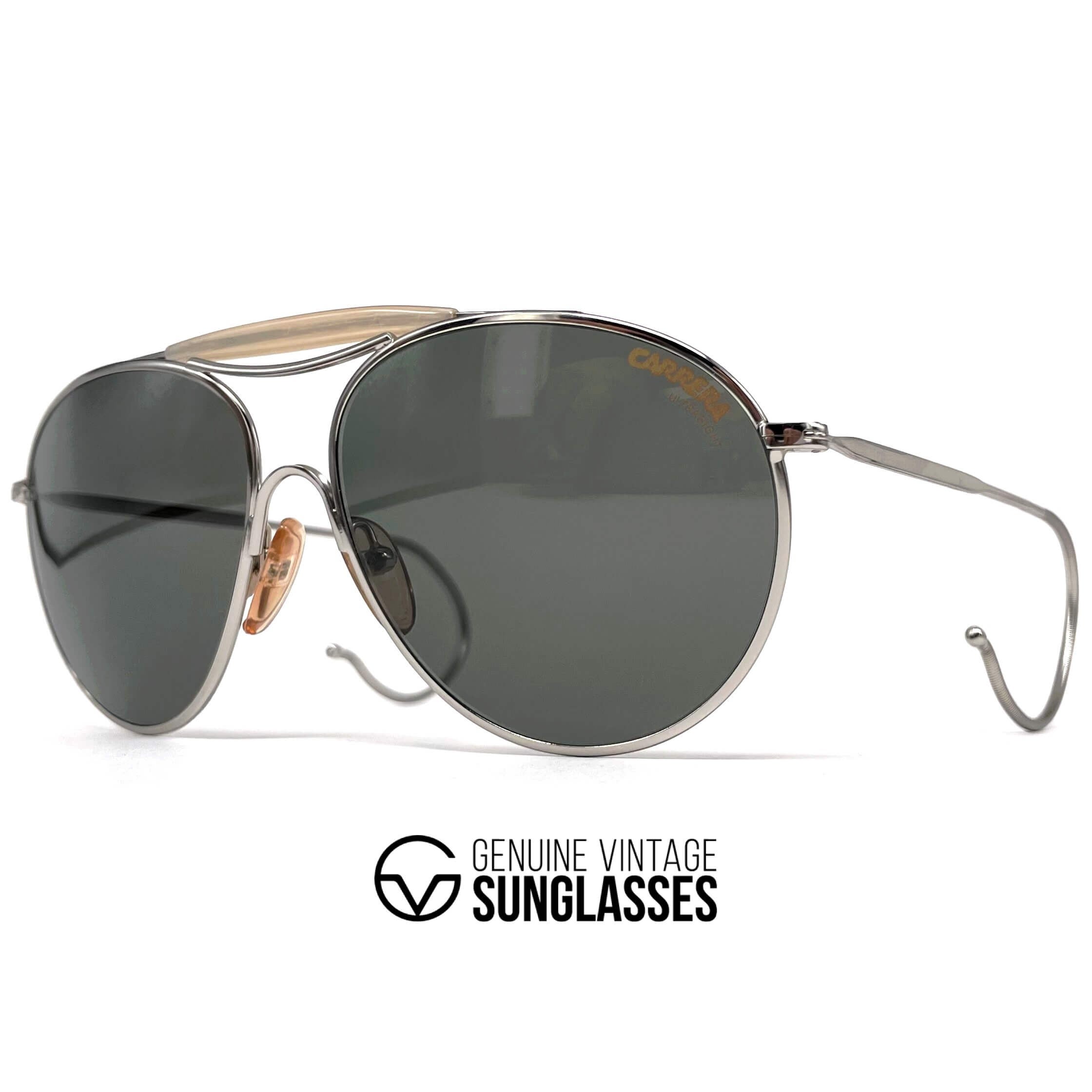 Vintage CARRERA 4818 silver sports sunglasses