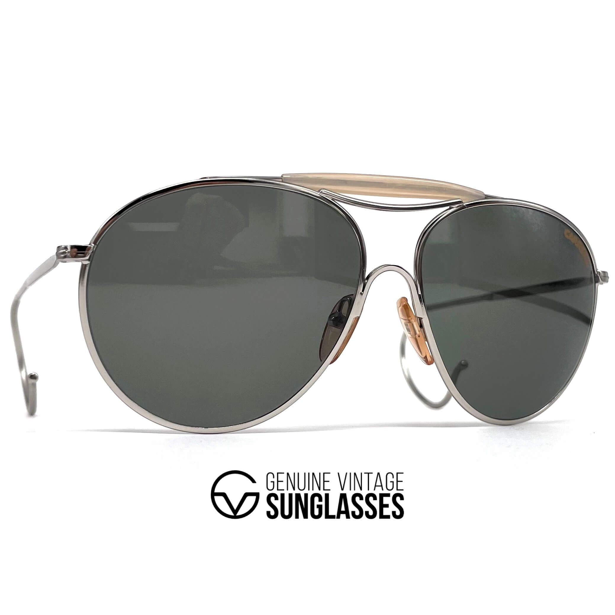 Vintage CARRERA 4818 silver sports sunglasses