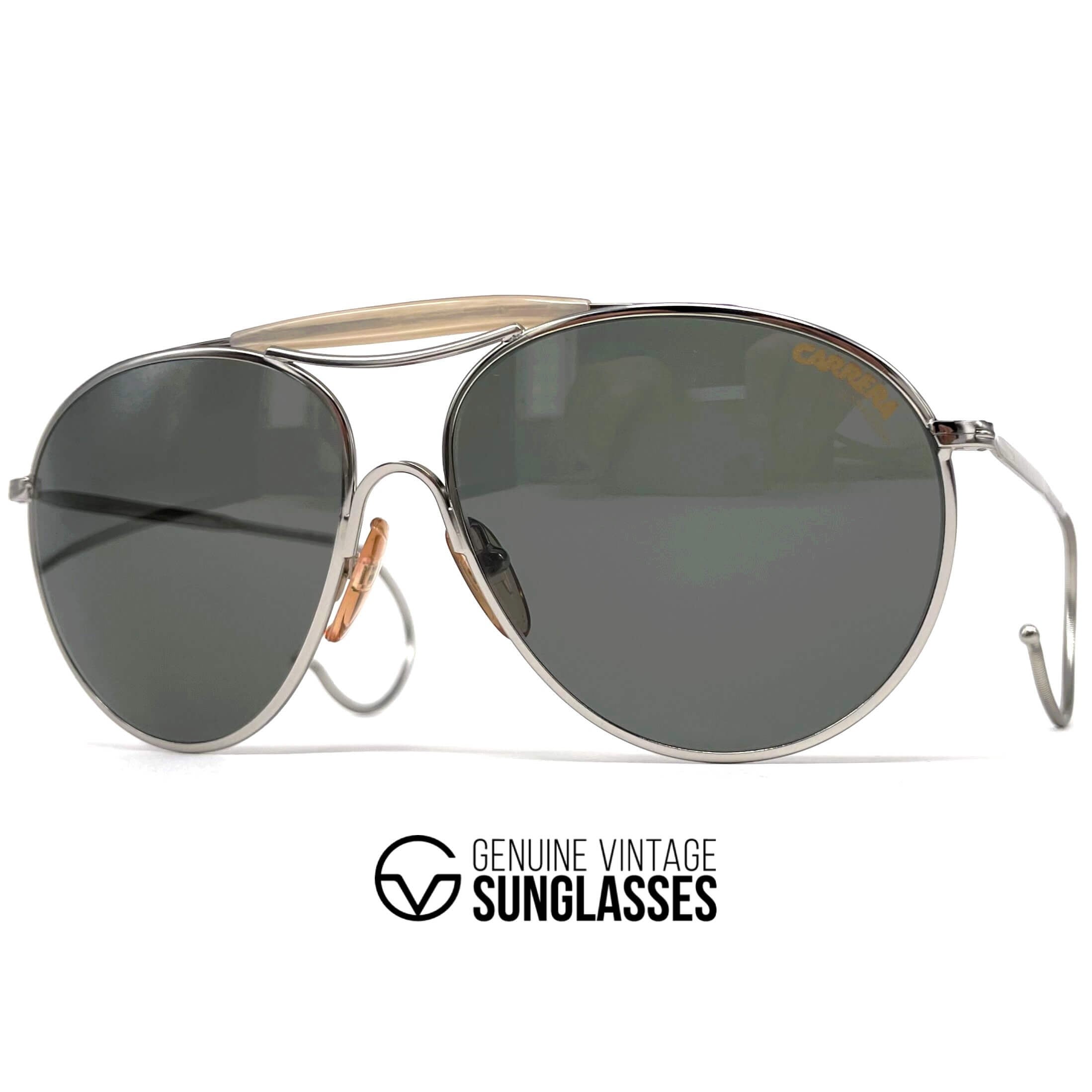 Vintage CARRERA 4818 silver sports sunglasses