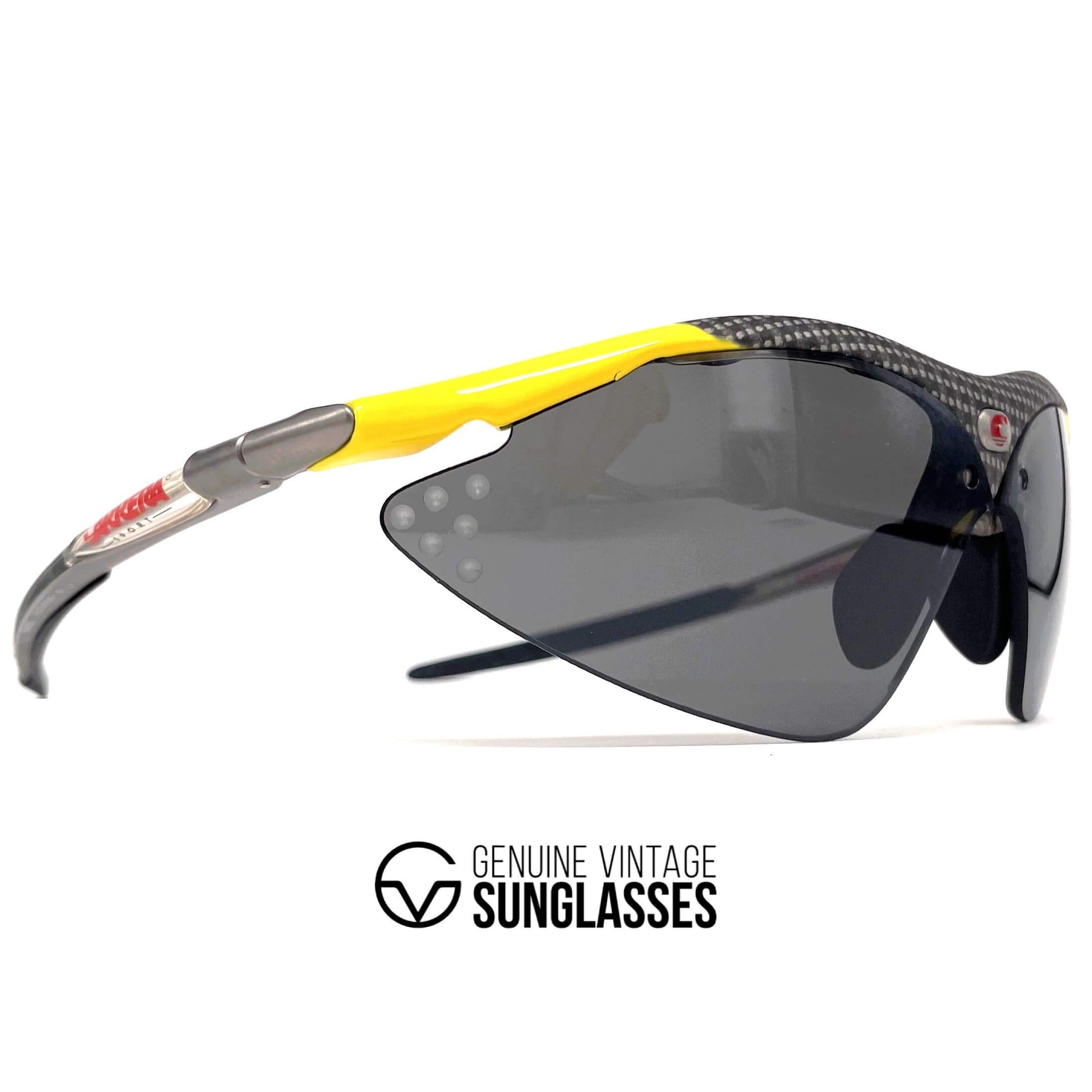 Vintage CARRERA 4896 Titan yellow carbon sports sunglasses