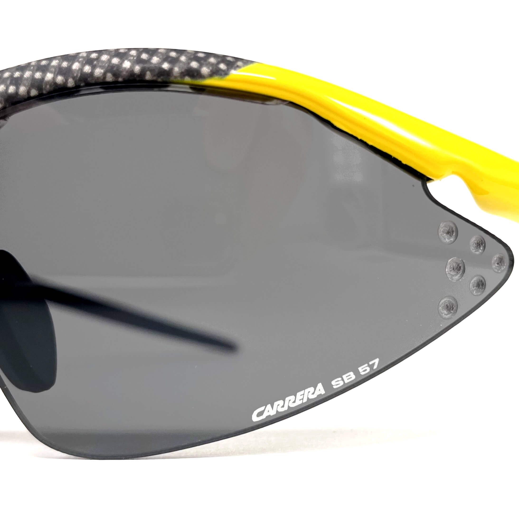 Vintage CARRERA 4896 Titan yellow carbon sports sunglasses