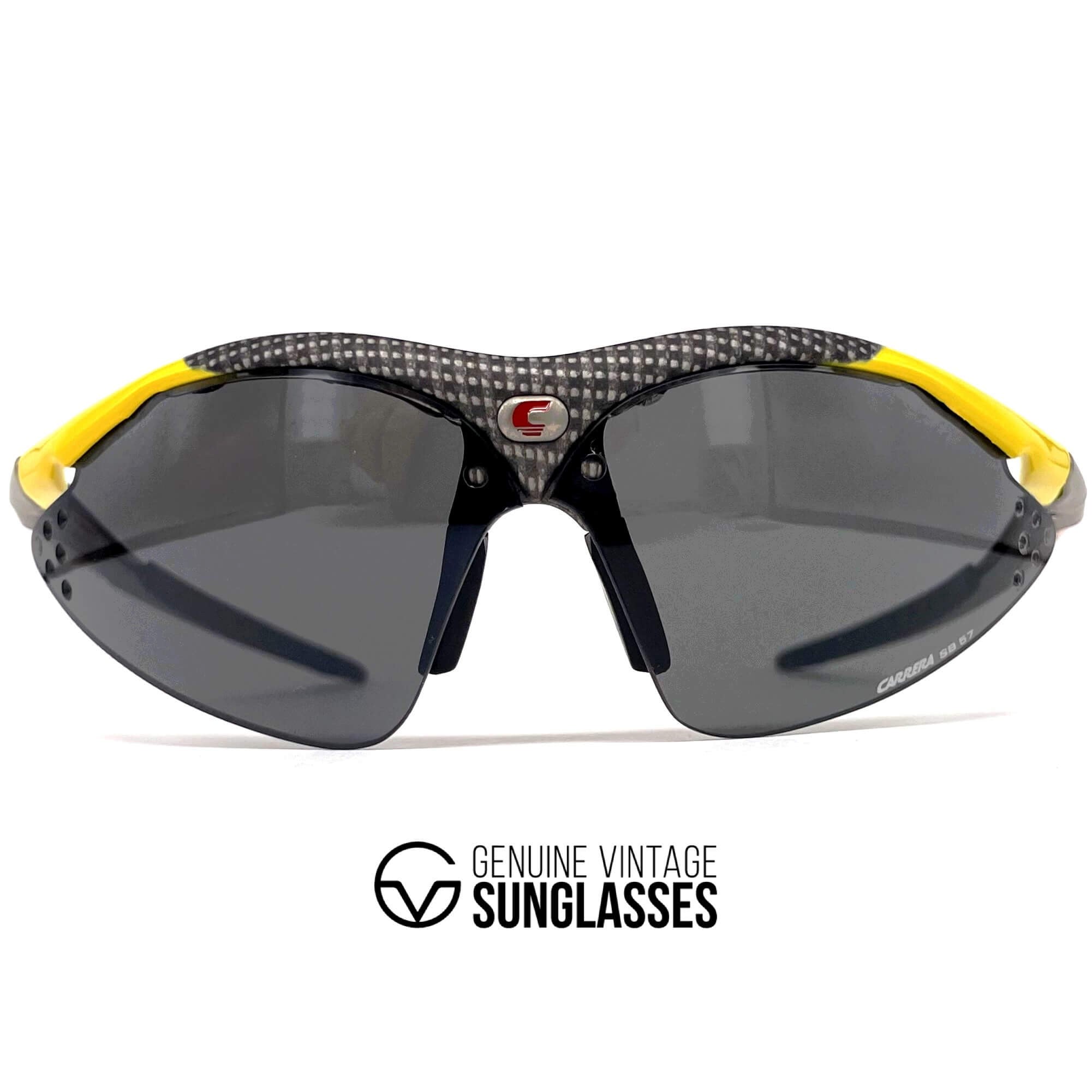 Vintage CARRERA 4896 Titan yellow carbon sports sunglasses