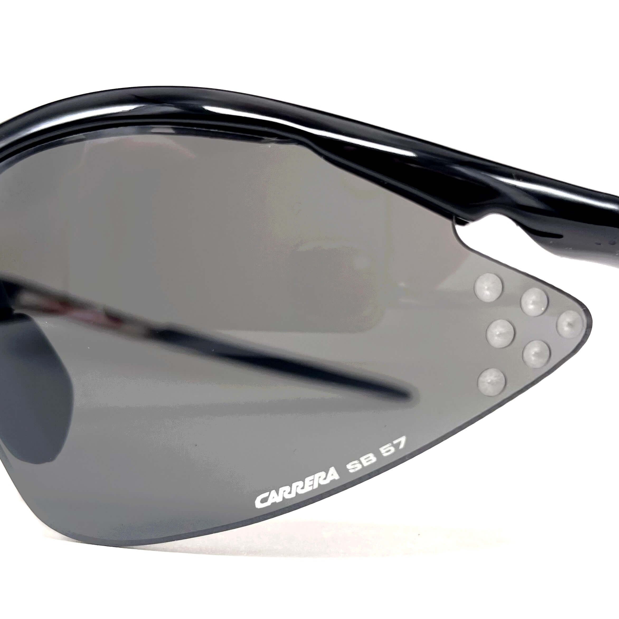 Vintage CARRERA 4897 extravagant black sports sunglasses