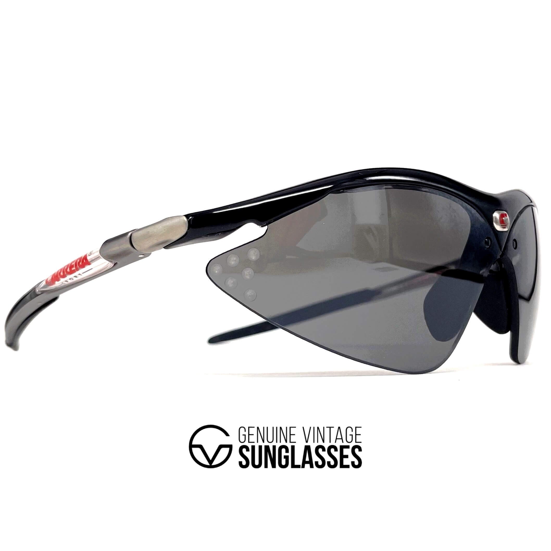 Vintage CARRERA 4897 extravagant black sports sunglasses