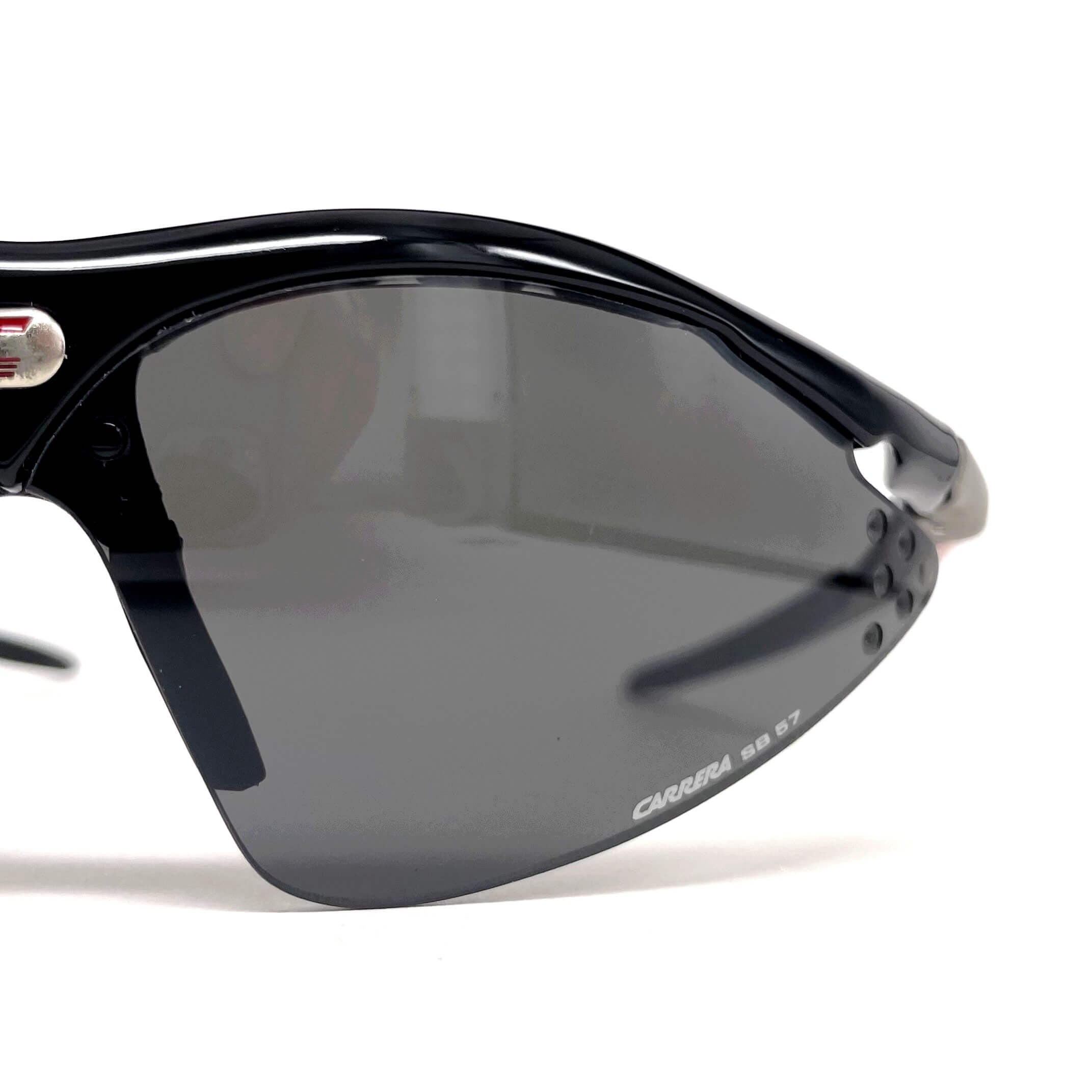 Vintage CARRERA 4897 extravagant black sports sunglasses