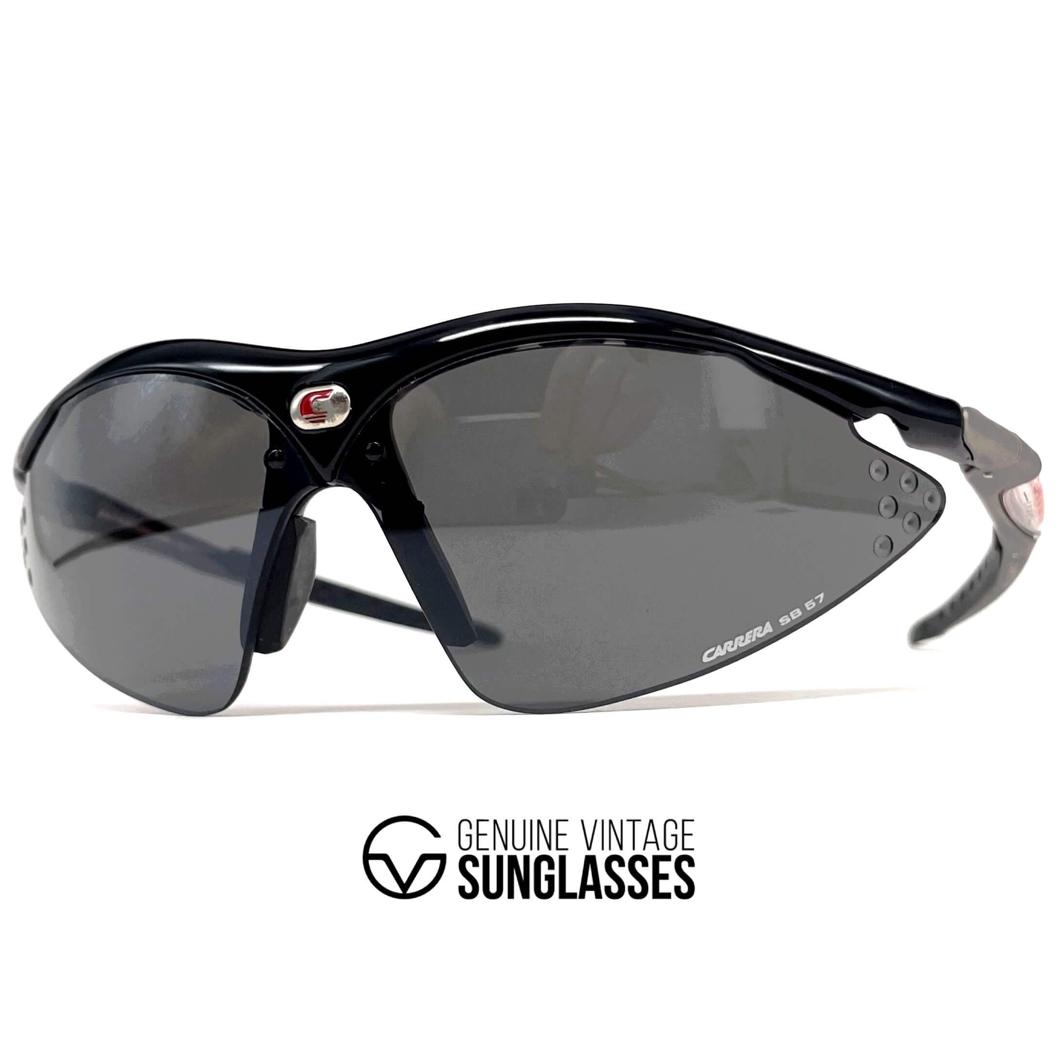 Vintage CARRERA 4897 extravagant black sports sunglasses