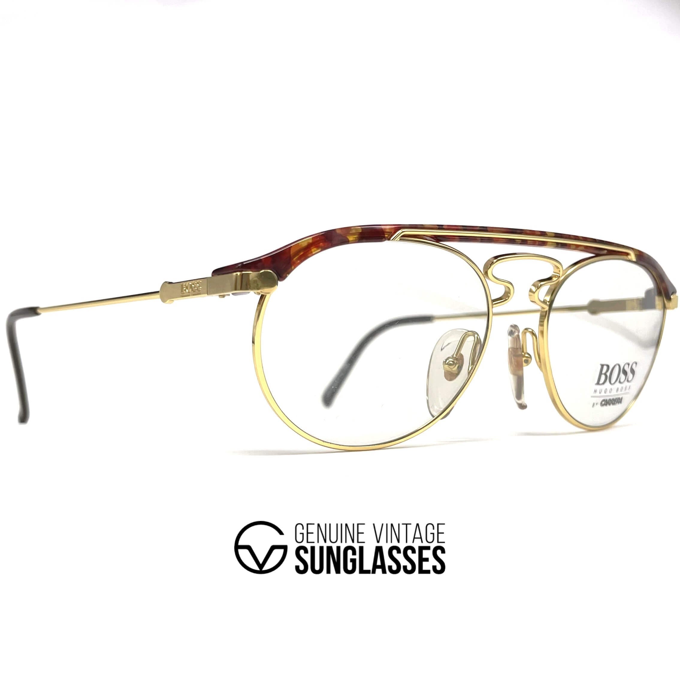 Vintage CARRERA 5119 by BOSS havana gold designer glasses frames