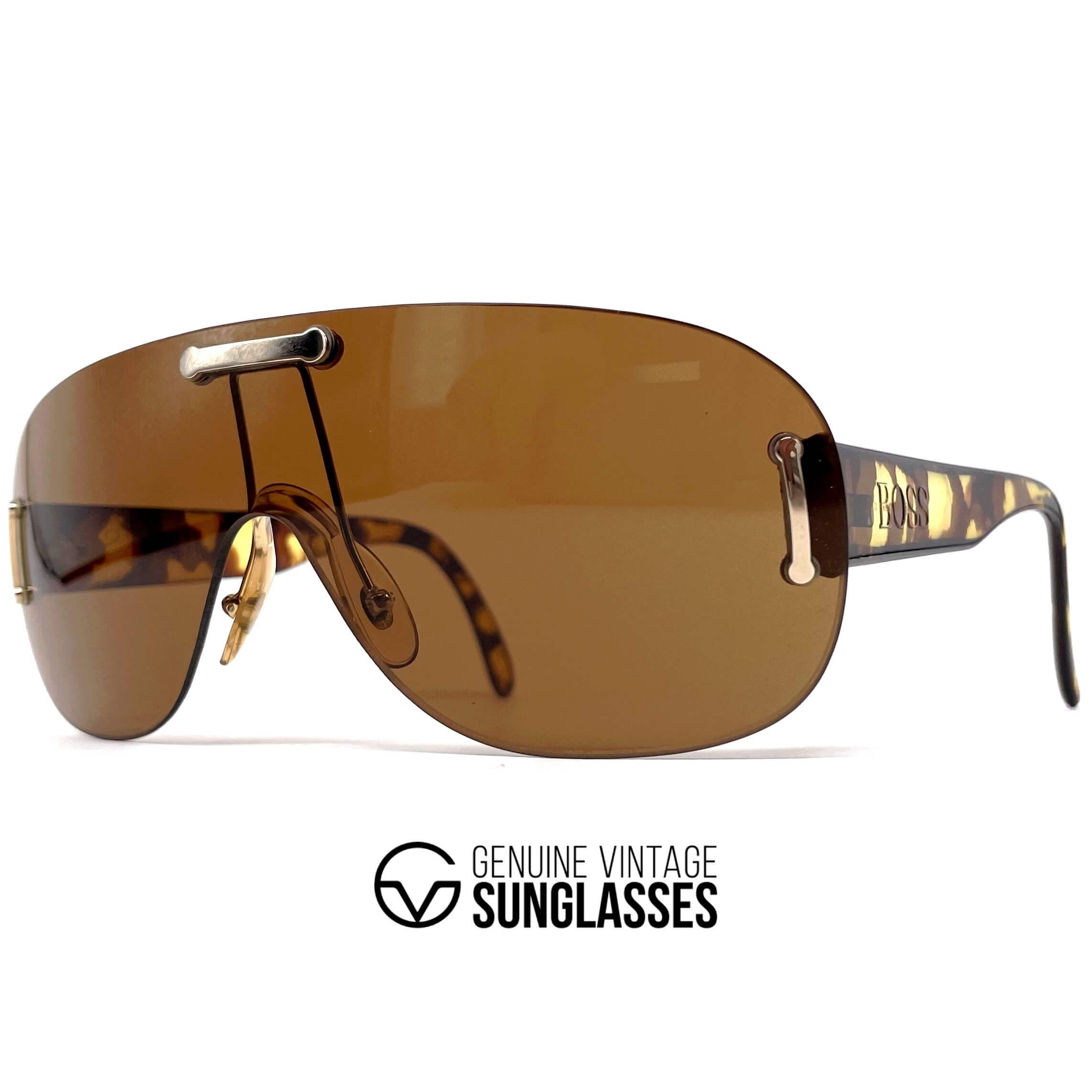 Vintage CARRERA 5155 by BOSS XL shield sunglasses