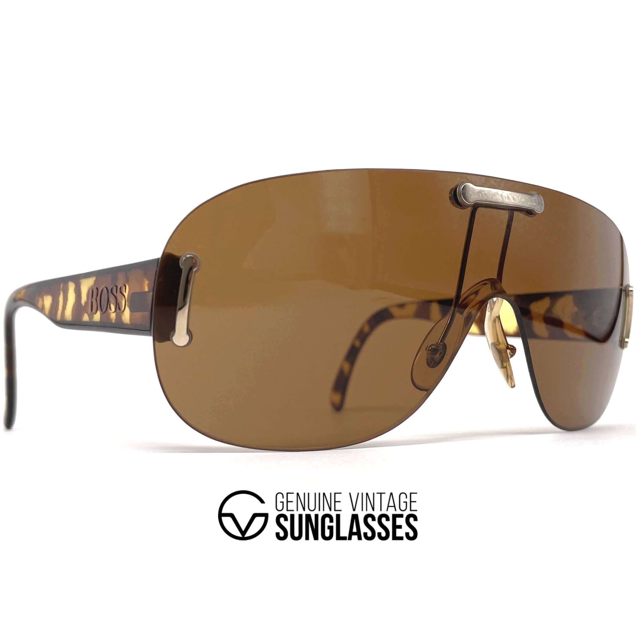 Vintage CARRERA 5155 by BOSS XL shield sunglasses