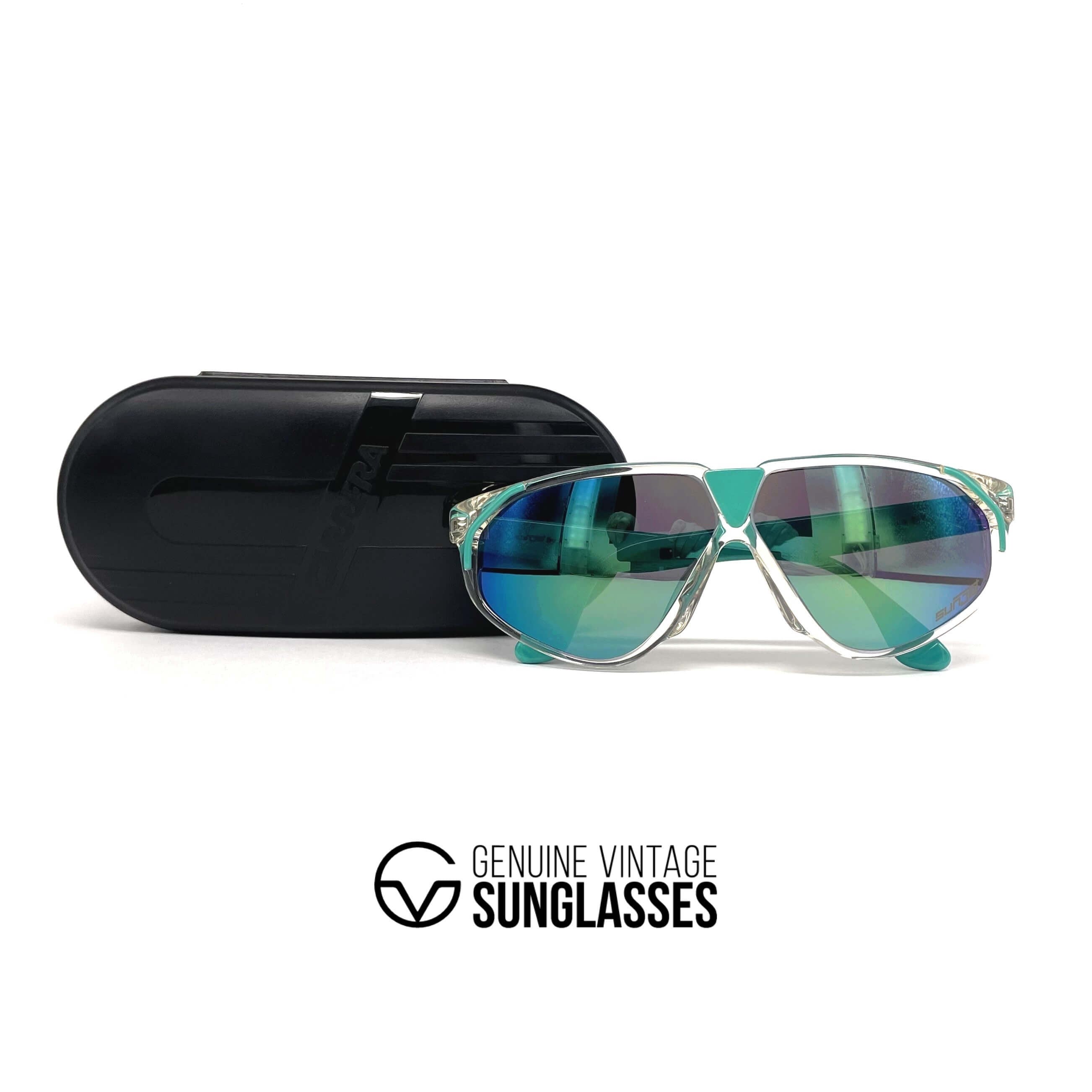 Vintage CARRERA 5247 by SUNJET rare mirrored crystal sunglasses