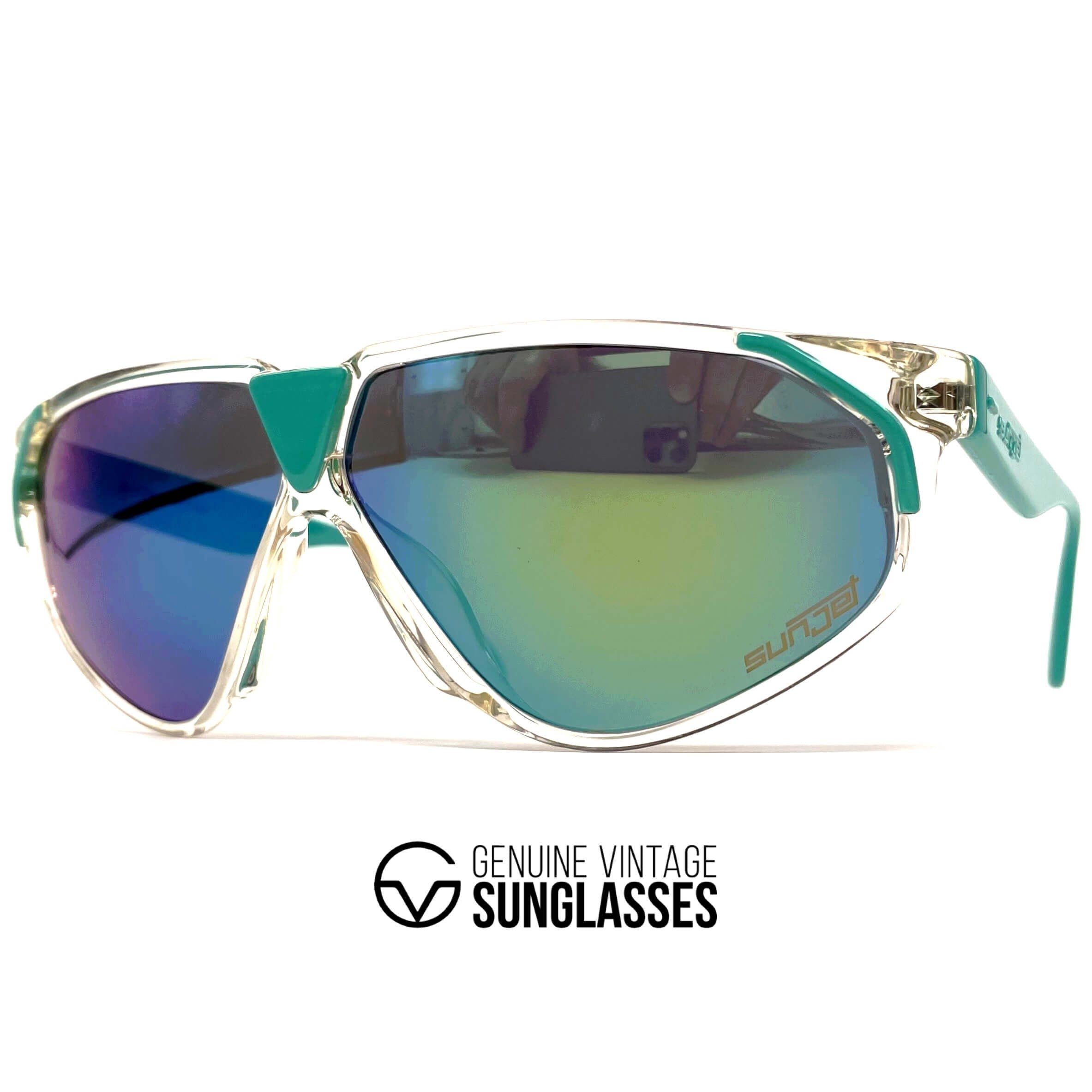 Vintage CARRERA 5247 by SUNJET rare mirrored crystal sunglasses