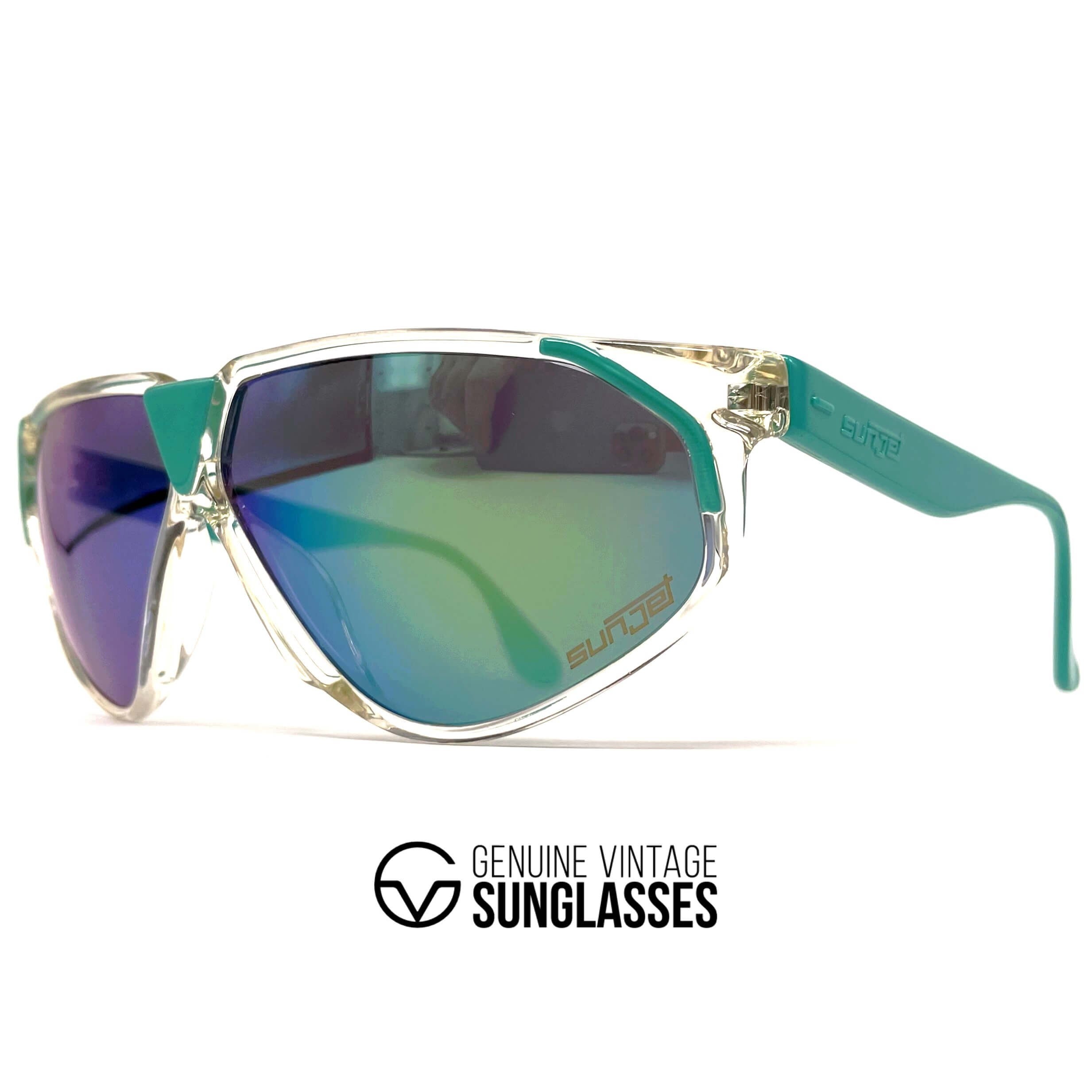 Vintage CARRERA 5247 by SUNJET rare mirrored crystal sunglasses
