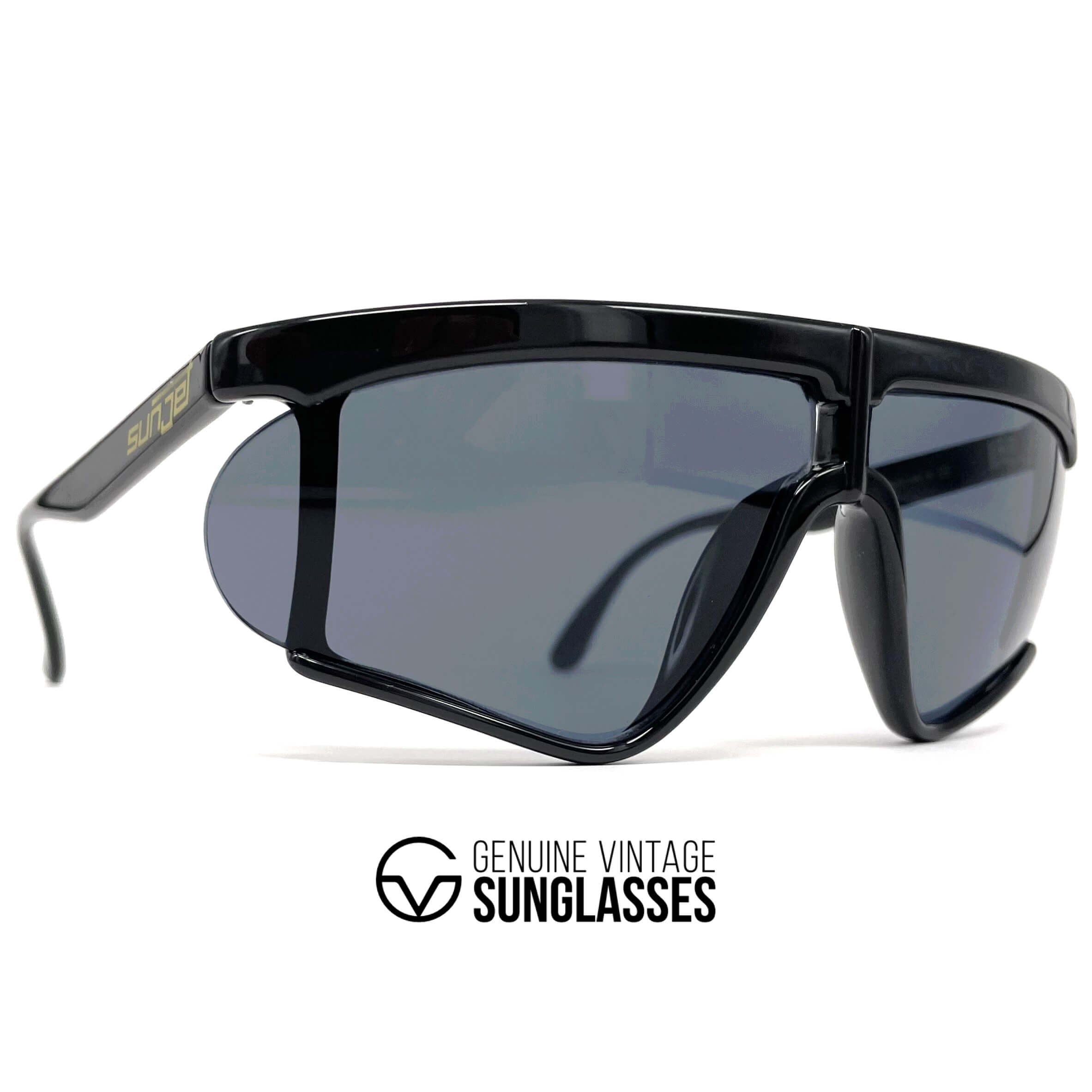 Vintage CARRERA 5262 by SUNJET black rimless sunglasses