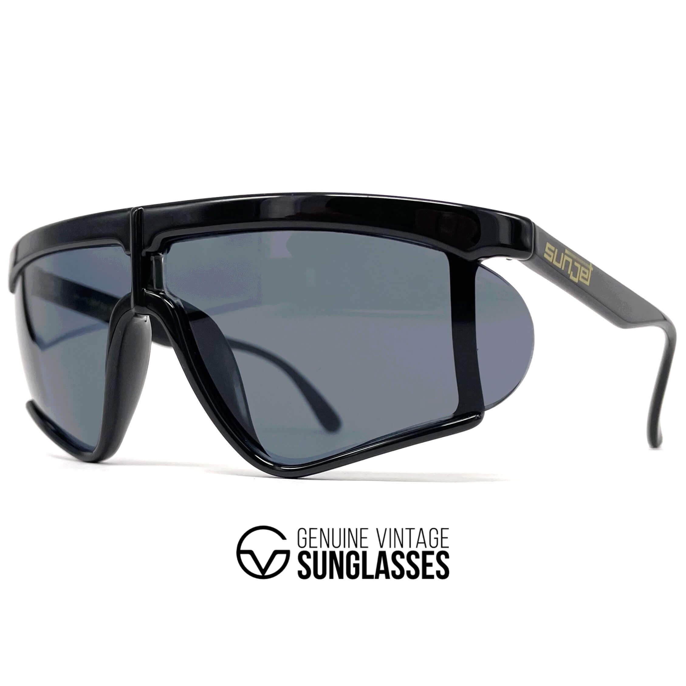 Vintage CARRERA 5262 by SUNJET black rimless sunglasses