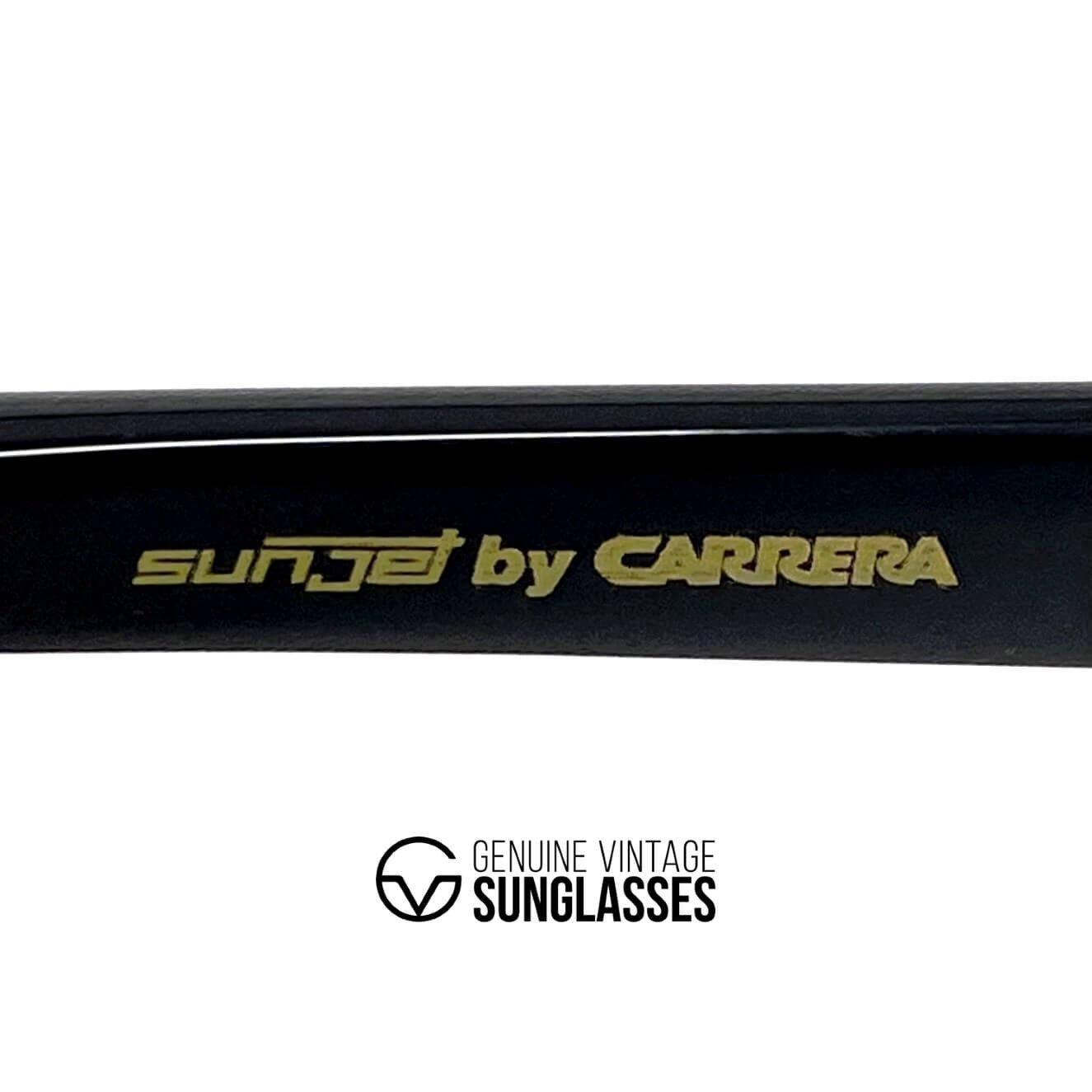 Vintage CARRERA 5262 by SUNJET black rimless sunglasses