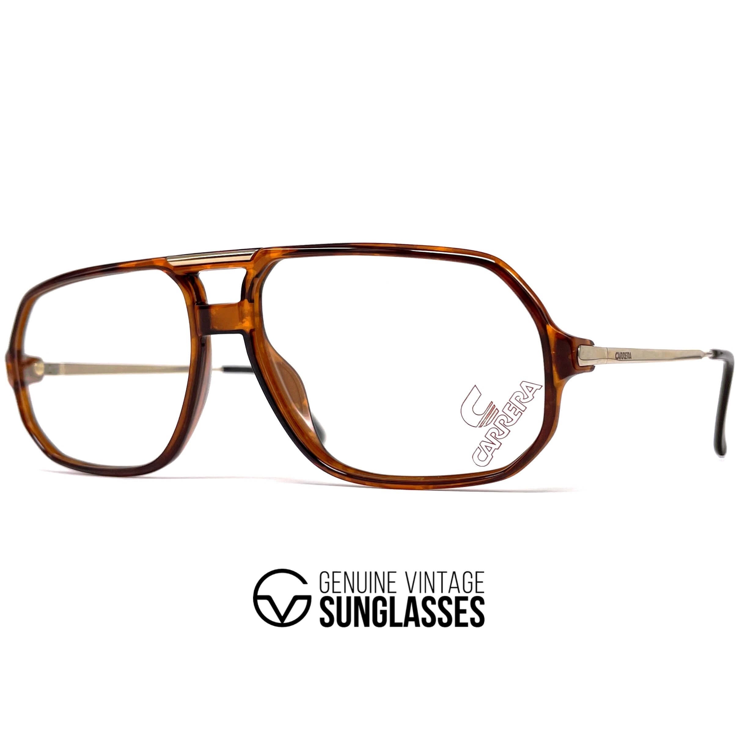 Vintage CARRERA 5311 tortoise designer aviator glasses frames