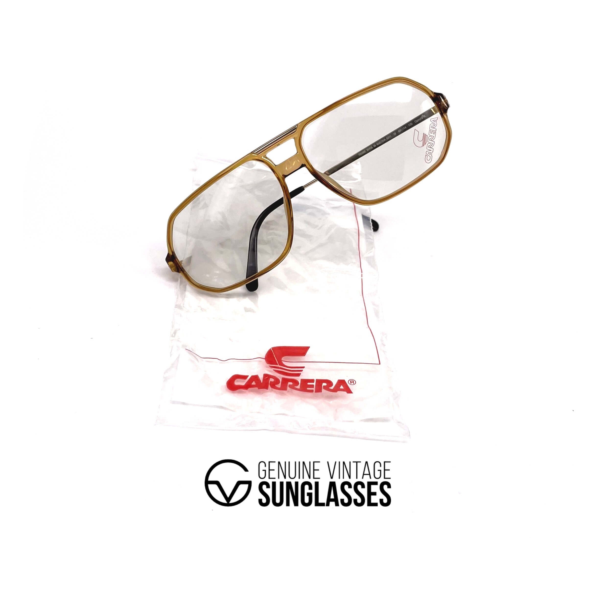 Vintage CARRERA 5311 crystal designer aviator glasses frames