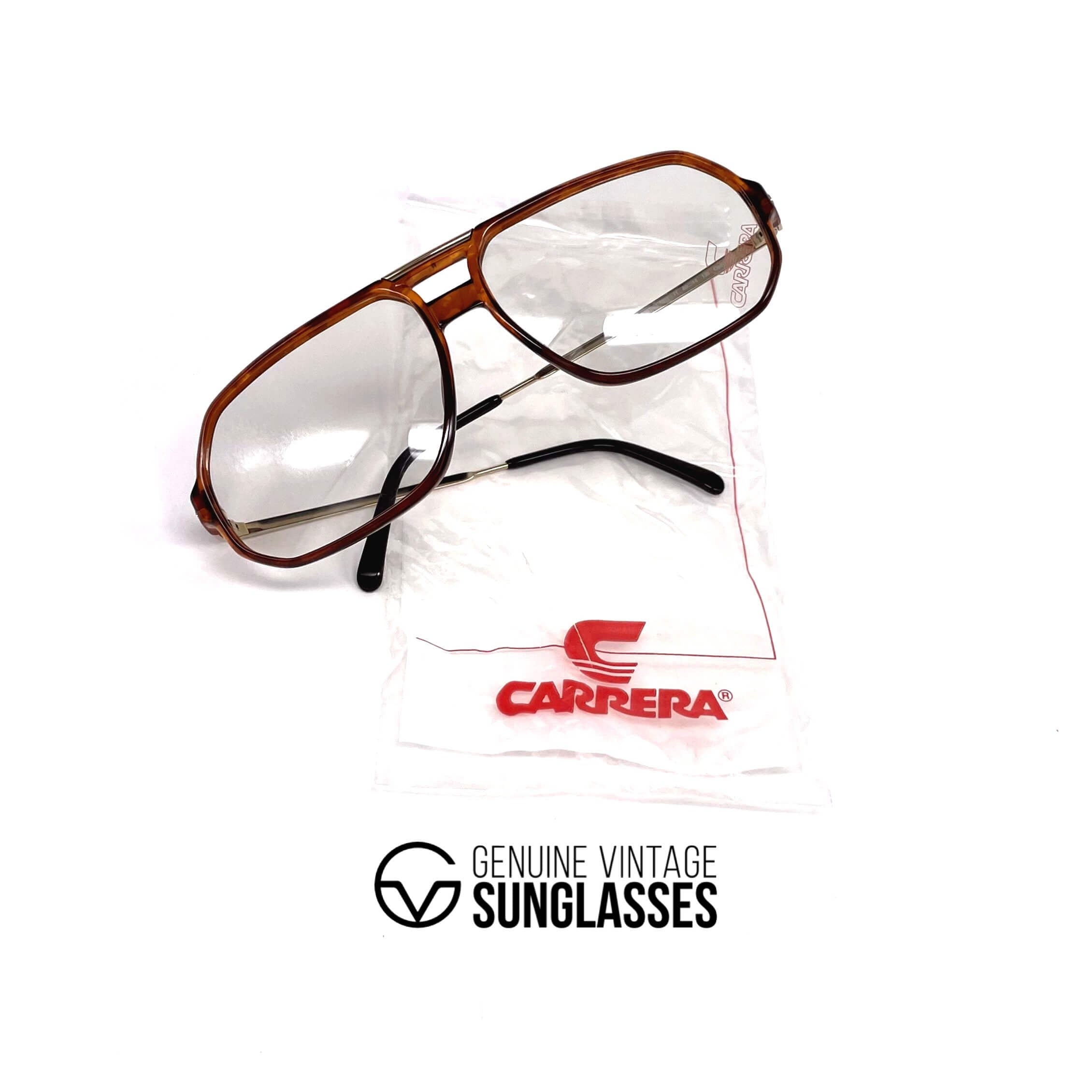 Vintage CARRERA 5311 tortoise designer aviator glasses frames