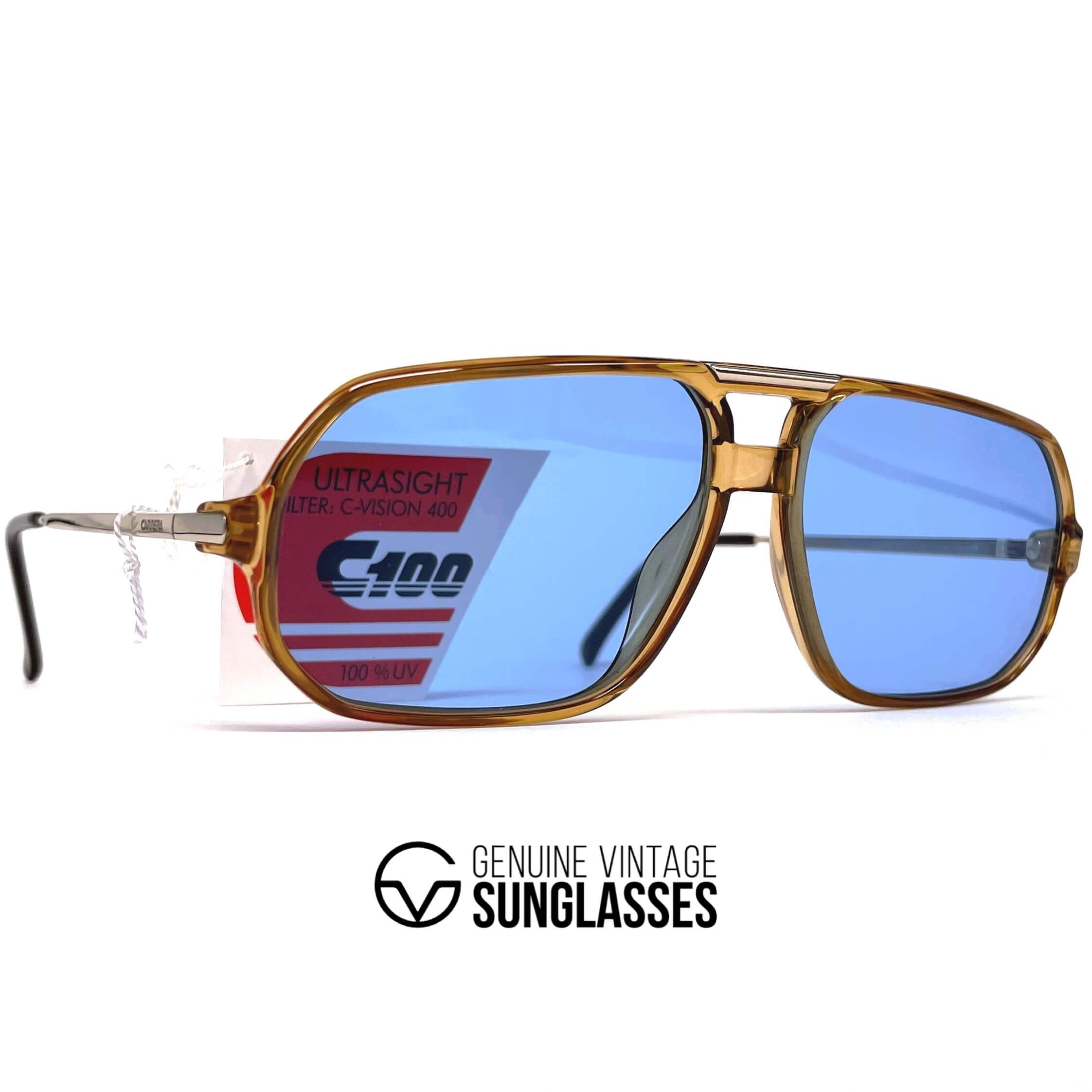 Vintage CARRERA 5311 crystal designer aviator sunglasses