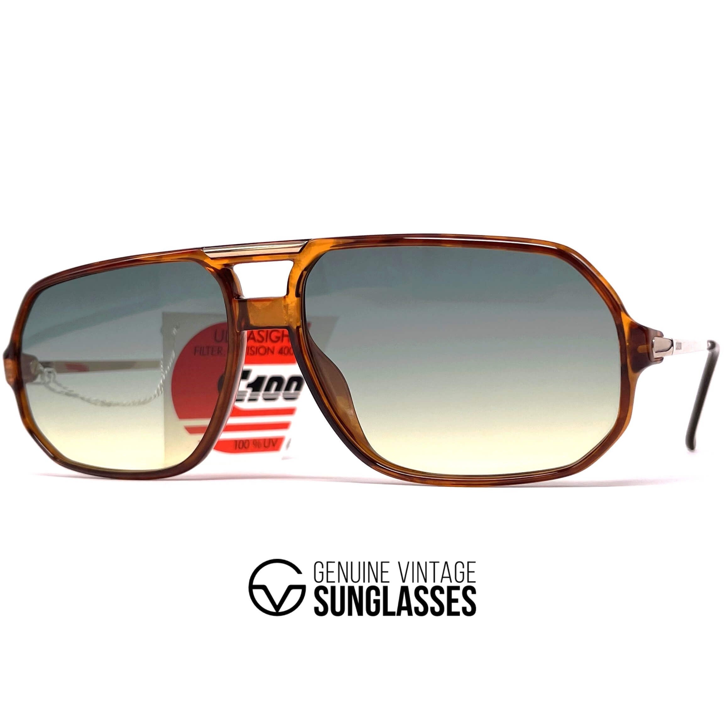 Vintage CARRERA 5311 tortoise designer aviator sunglasses