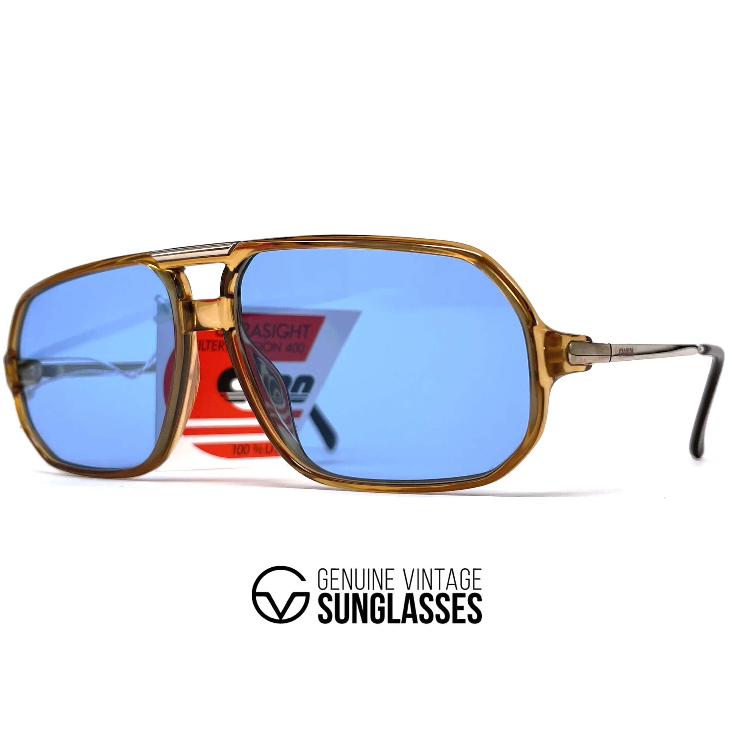 Vintage CARRERA 5311 crystal designer aviator sunglasses