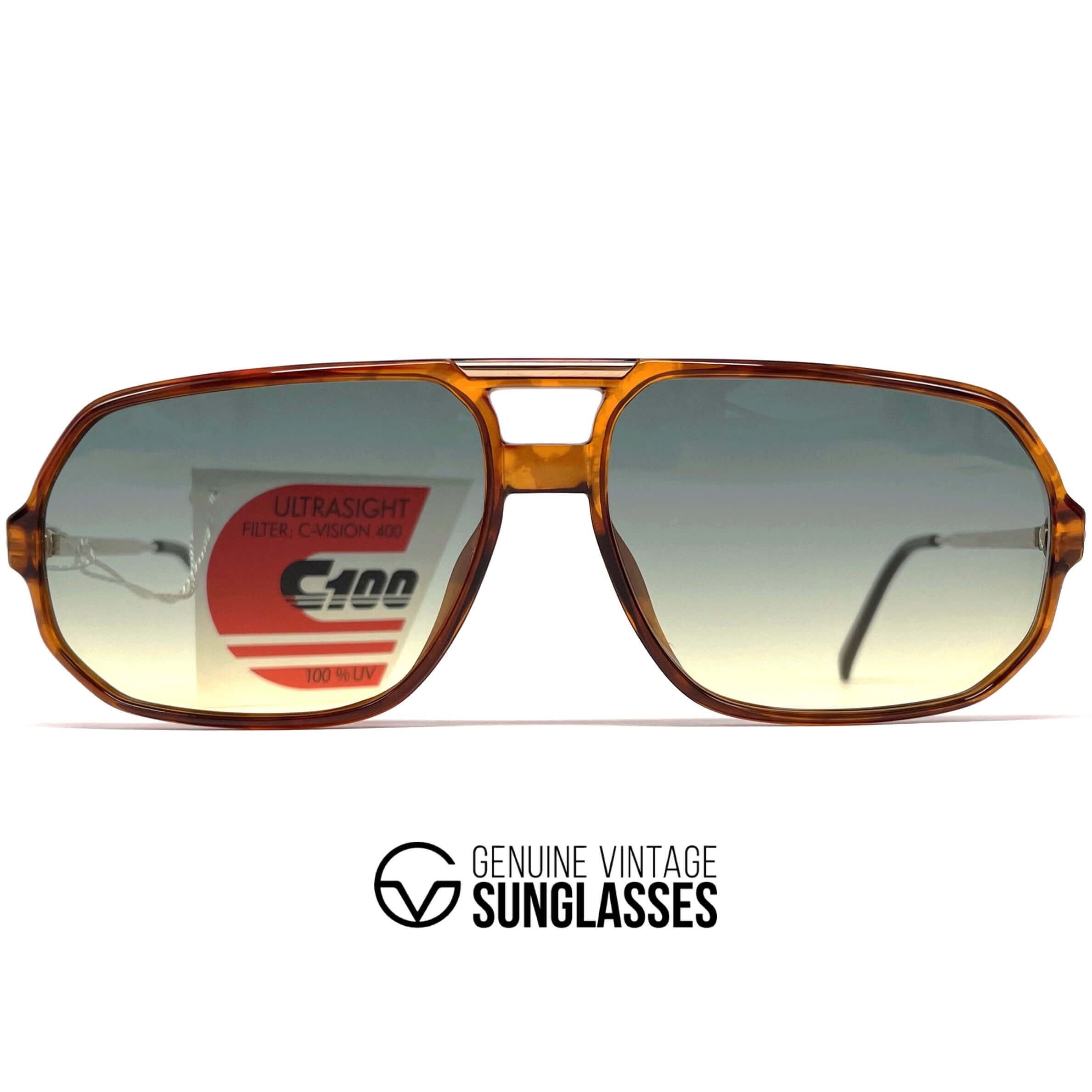 Vintage CARRERA 5311 tortoise designer aviator sunglasses