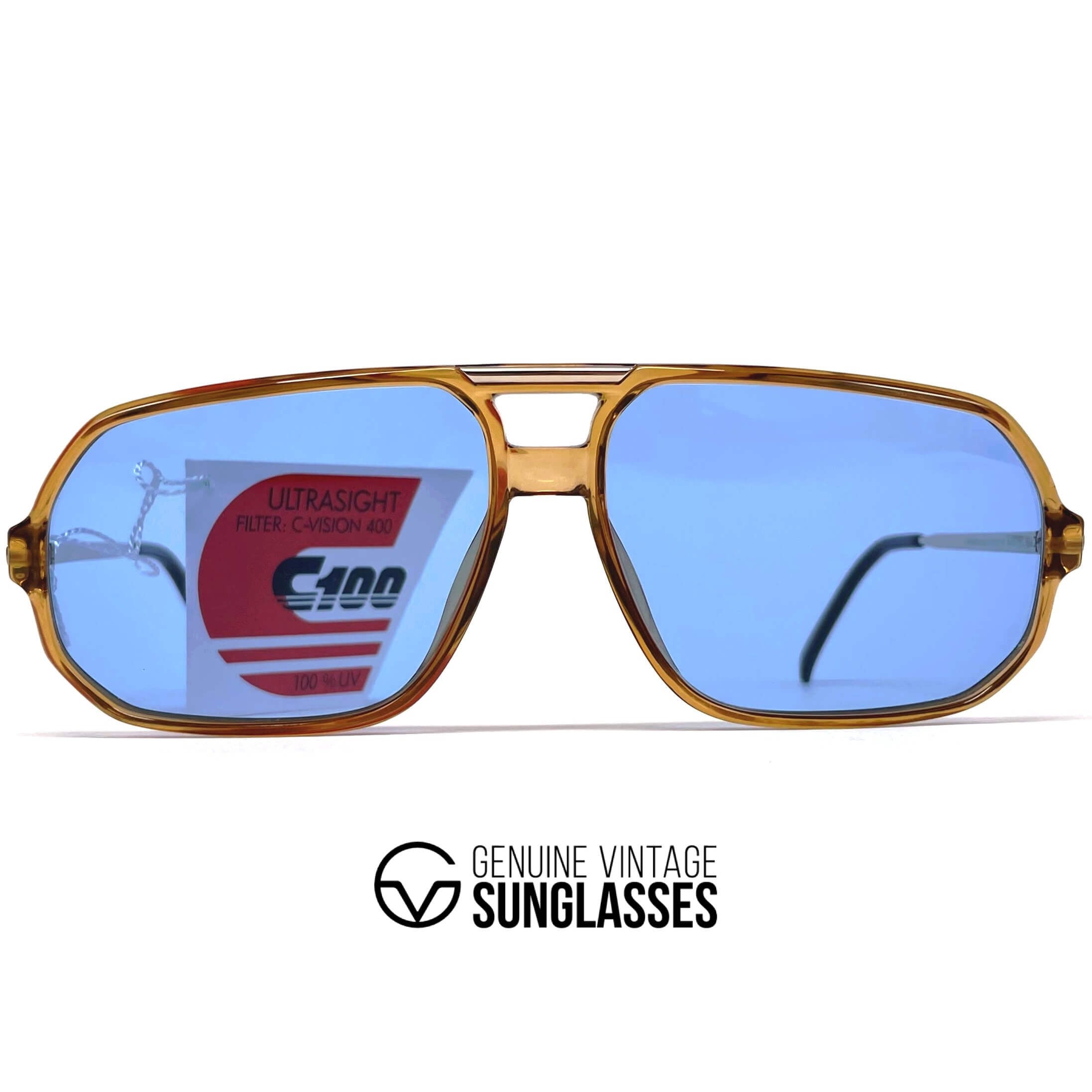 Vintage CARRERA 5311 crystal designer aviator sunglasses
