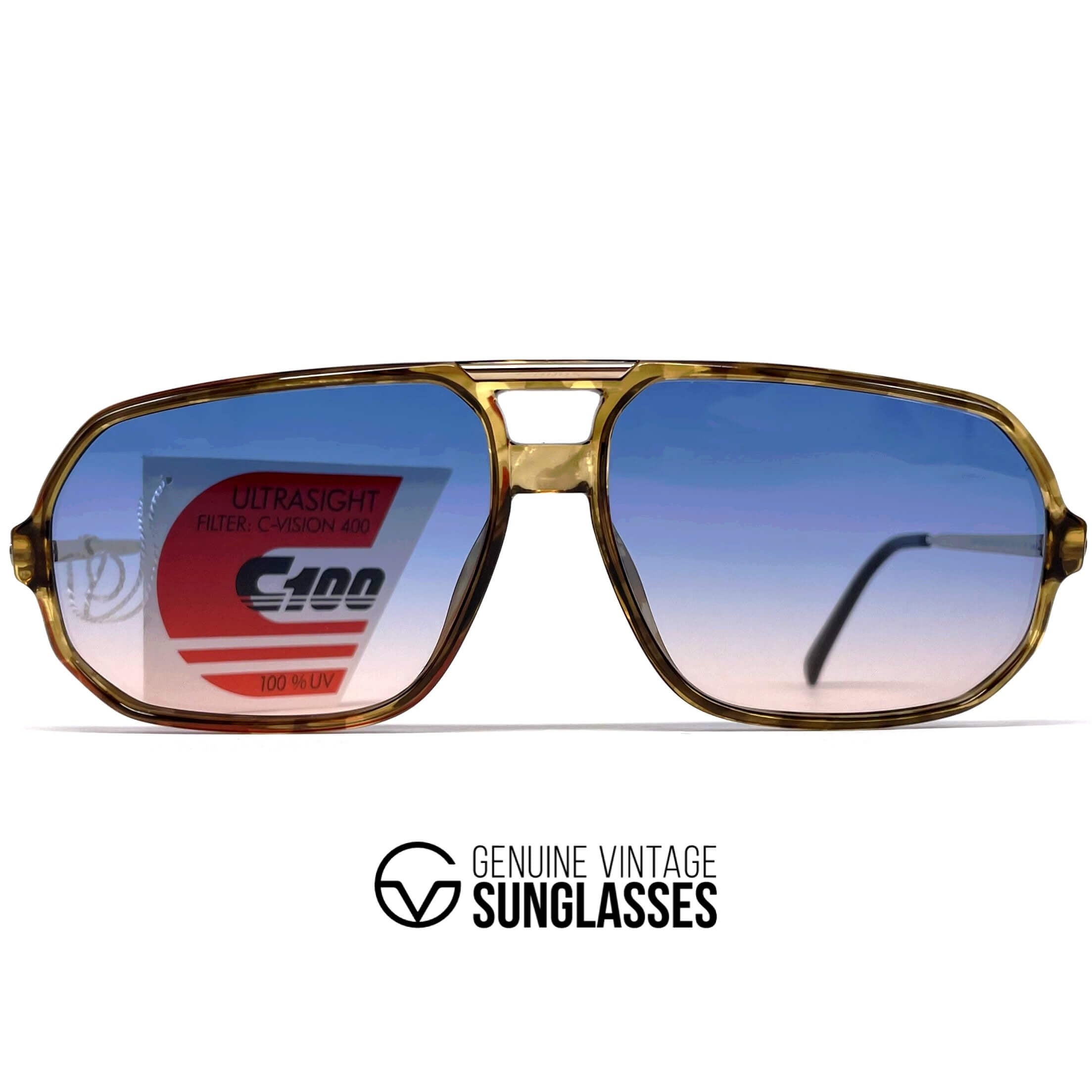 Vintage CARRERA 5311 tortoise designer aviator sunglasses