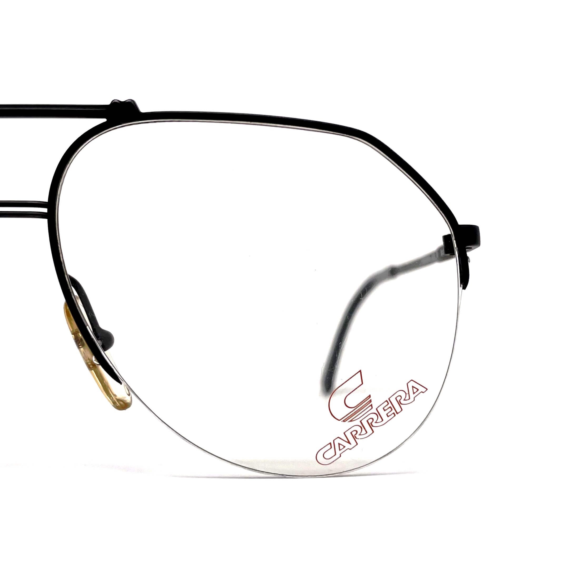 Vintage CARRERA 5313 black rimless deisgner glasses frames