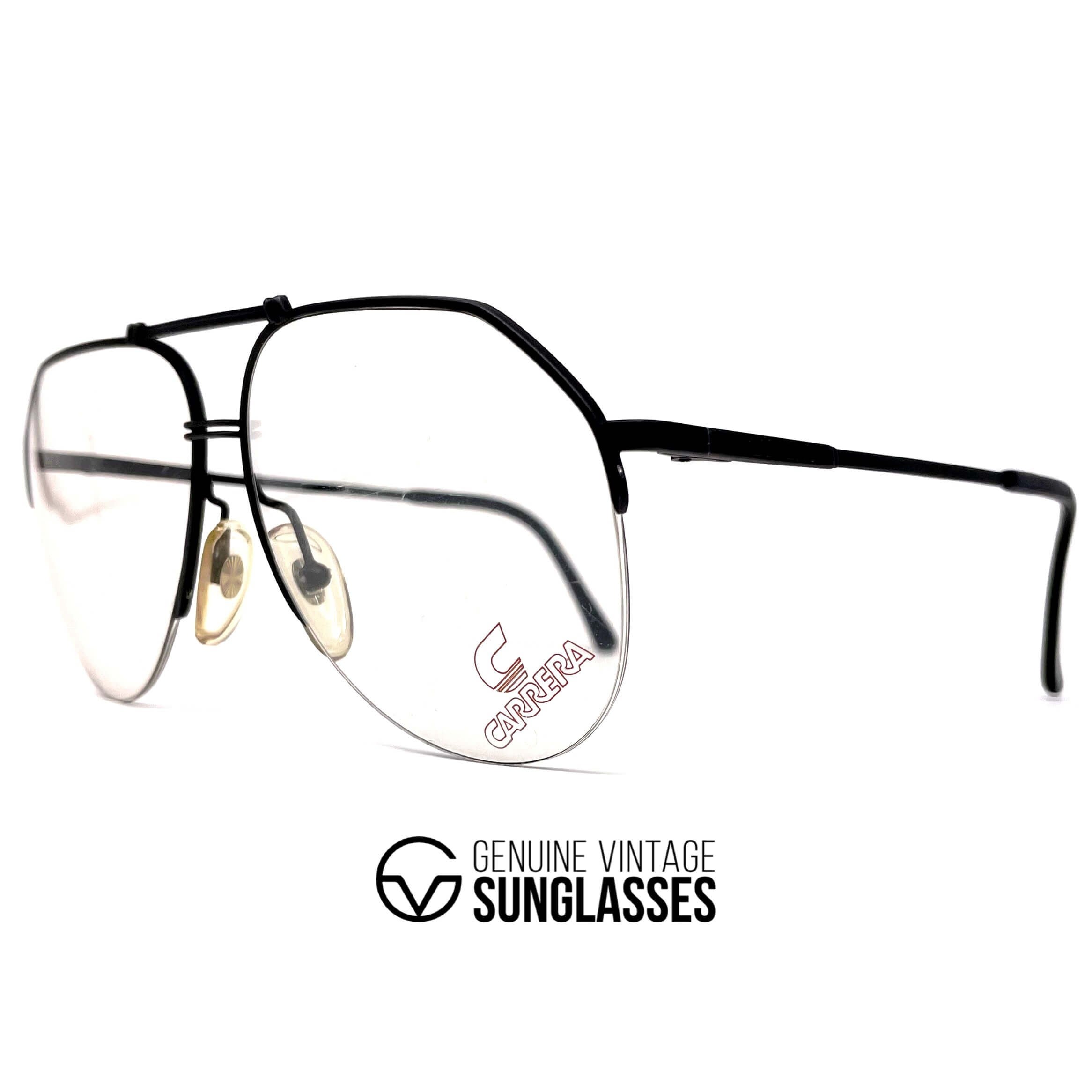 Vintage CARRERA 5313 black rimless deisgner glasses frames