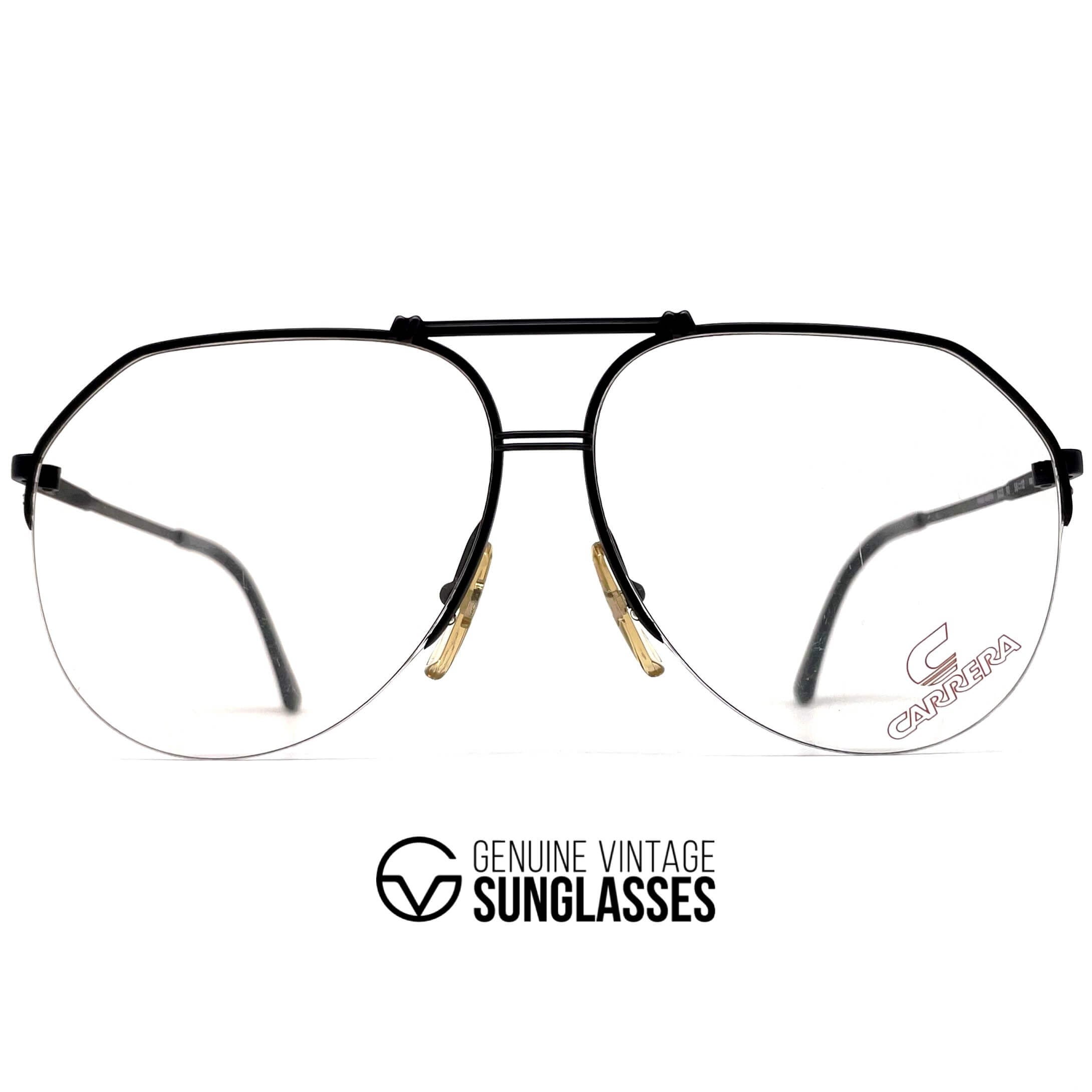 Vintage CARRERA 5313 black rimless deisgner glasses frames