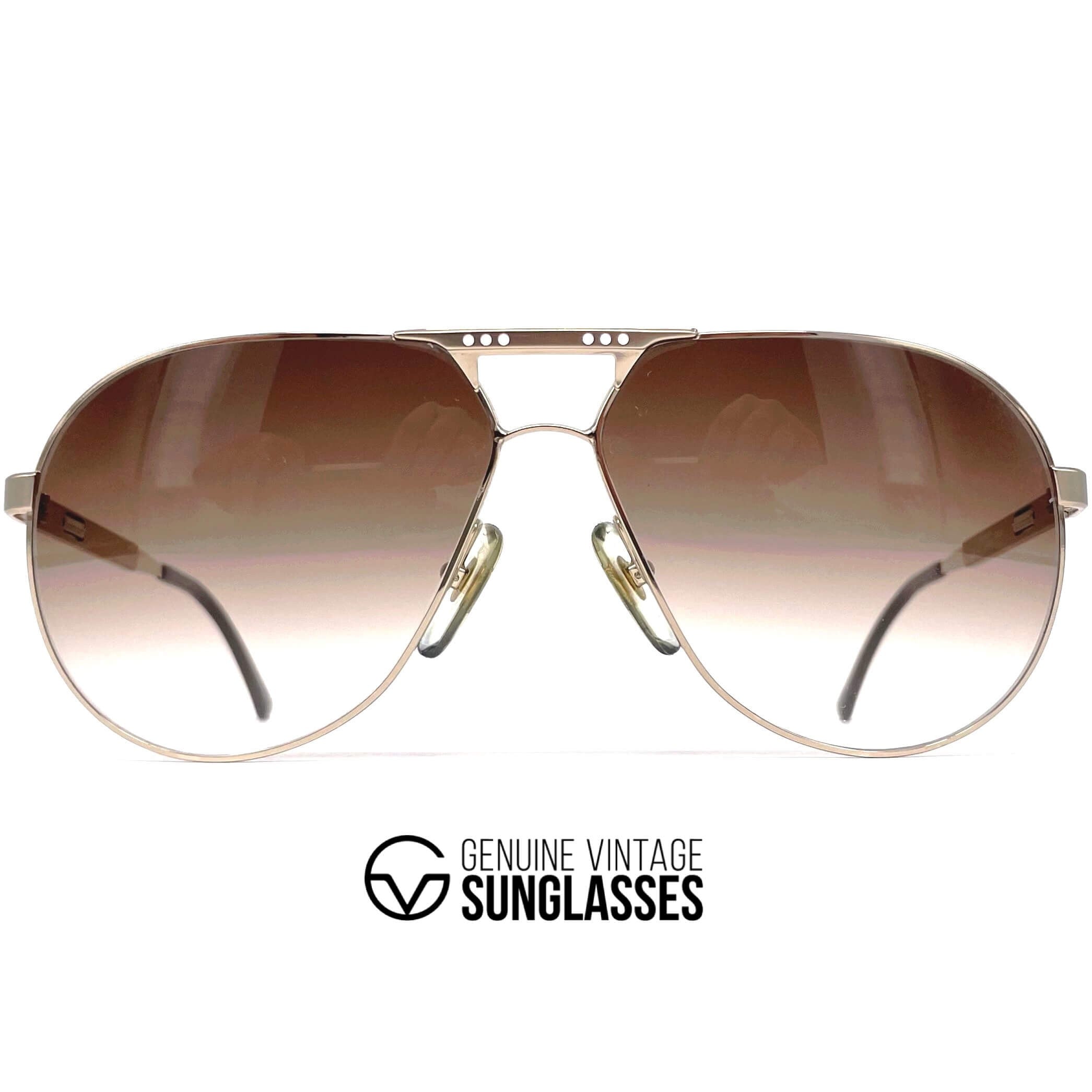 Vintage CARRERA 5318 VARIO gold aviator designer sunglasses