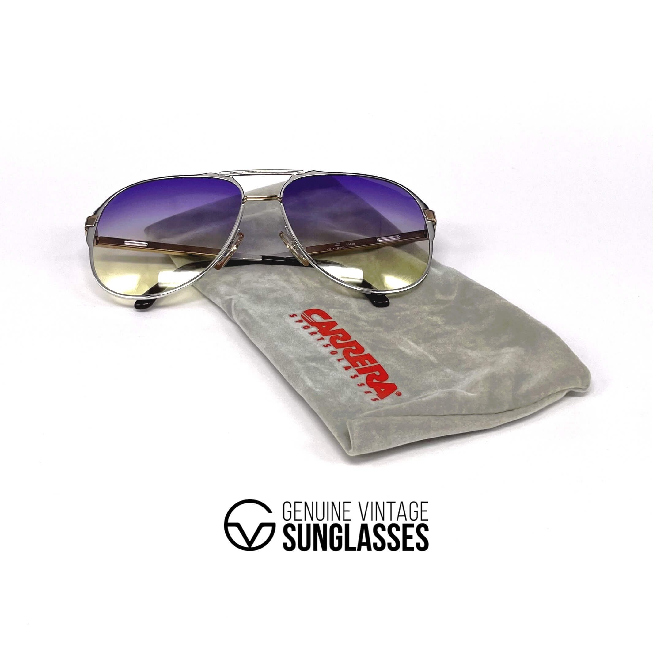 Vintage CARRERA 5320 VARIO rare aviator metal sunglasses