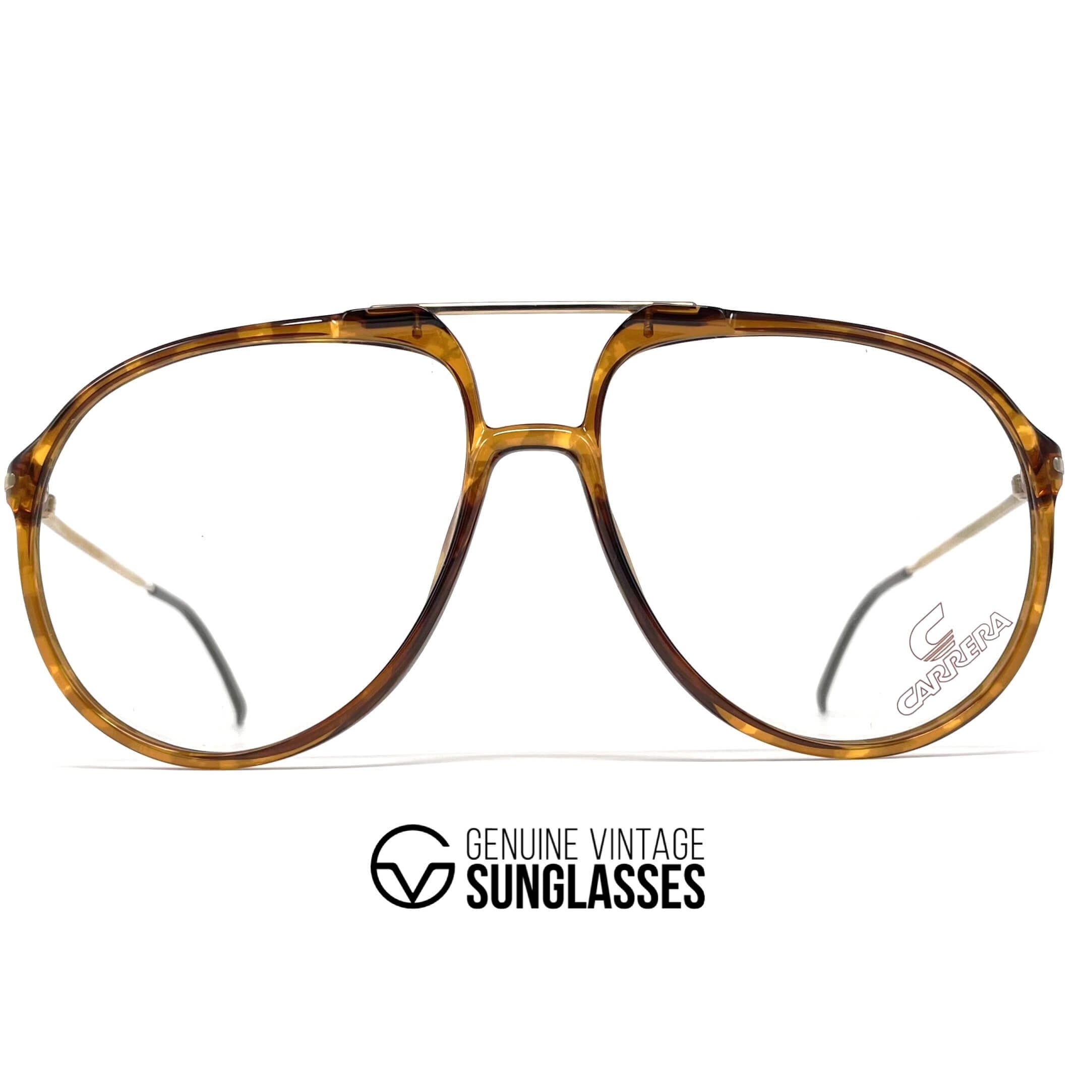 Vintage CARRERA 5327 tortoise shell XL designer glasses frames
