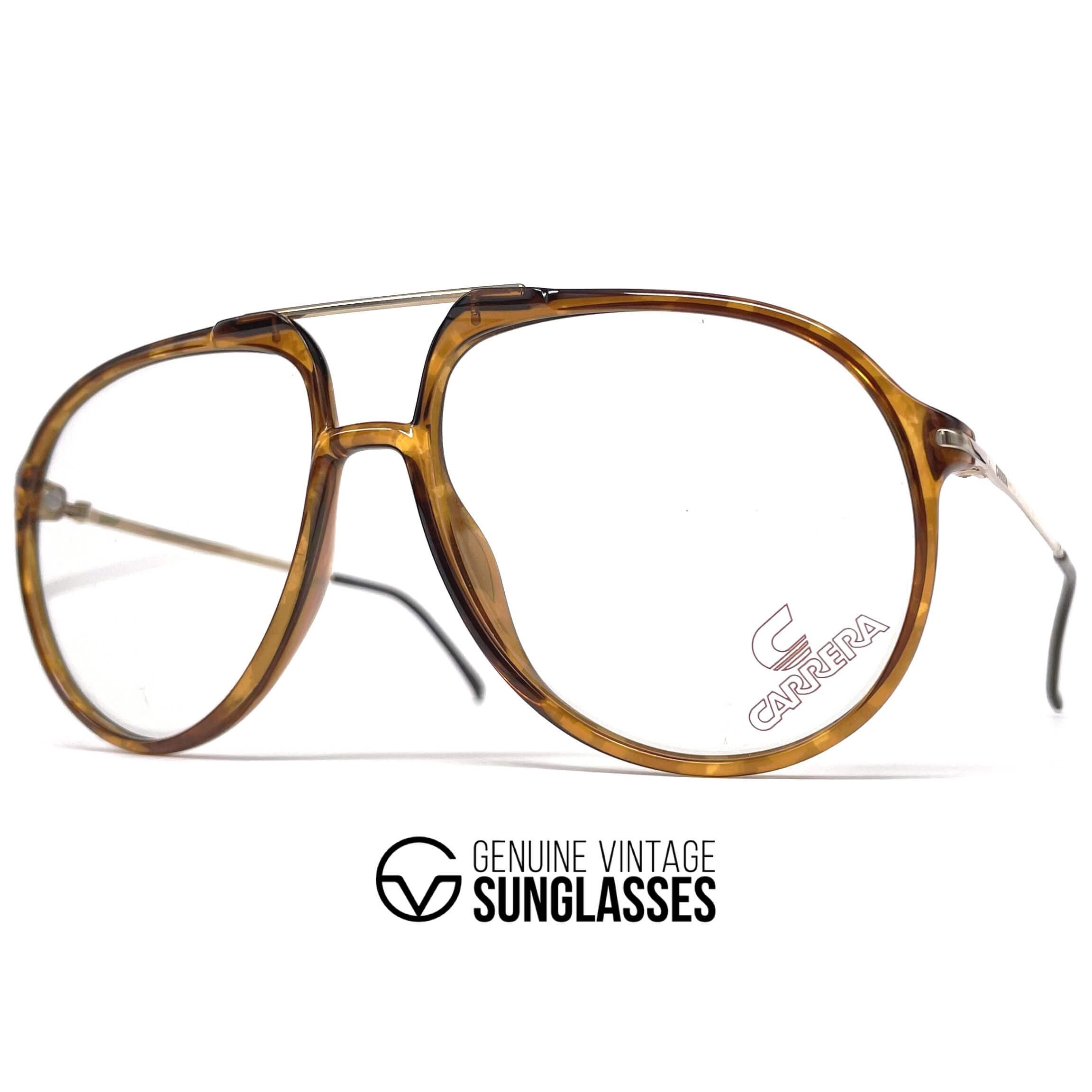 Vintage CARRERA 5327 tortoise shell XL designer glasses frames