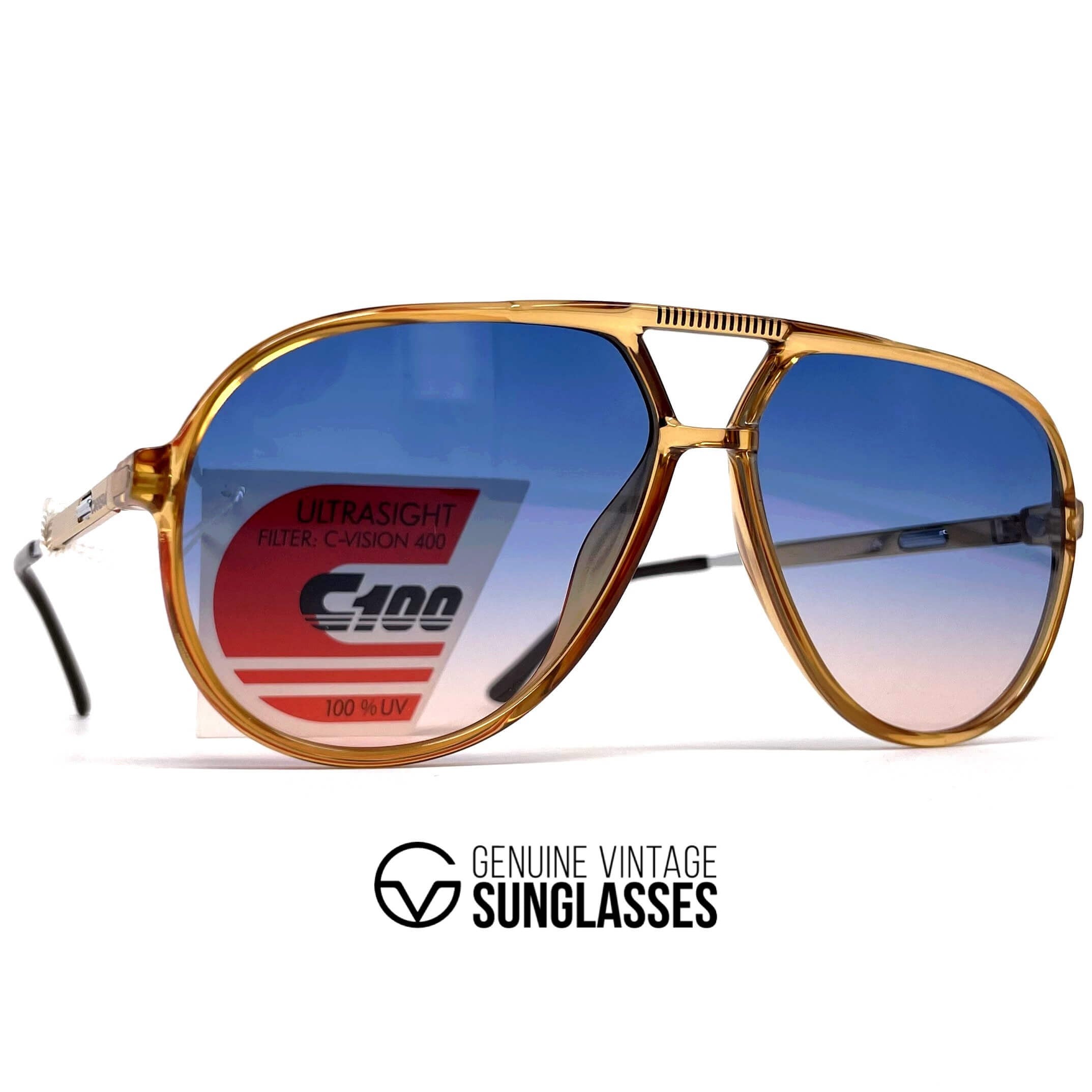 Vintage CARRERA 5335 VARIO ambar blue aviator sunglasses