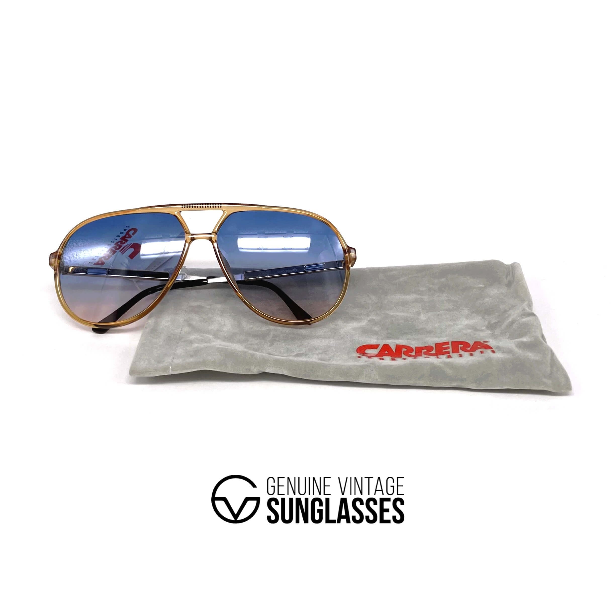 Vintage CARRERA 5335 VARIO ambar blue aviator sunglasses