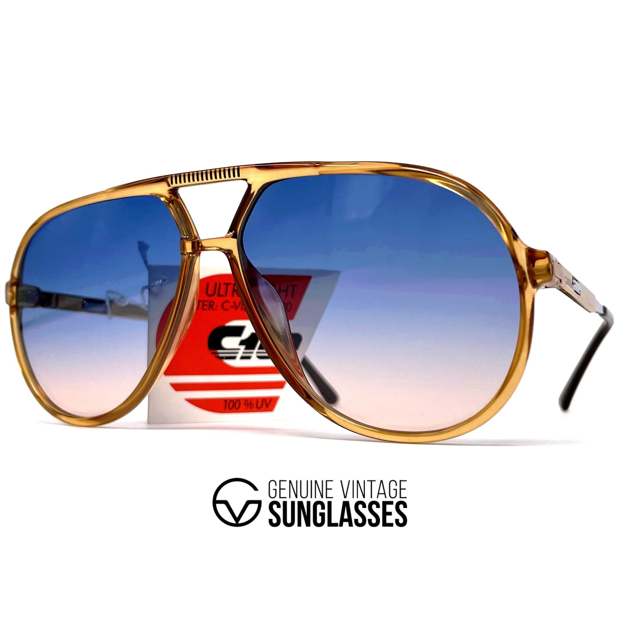 Vintage CARRERA 5335 VARIO ambar blue aviator sunglasses