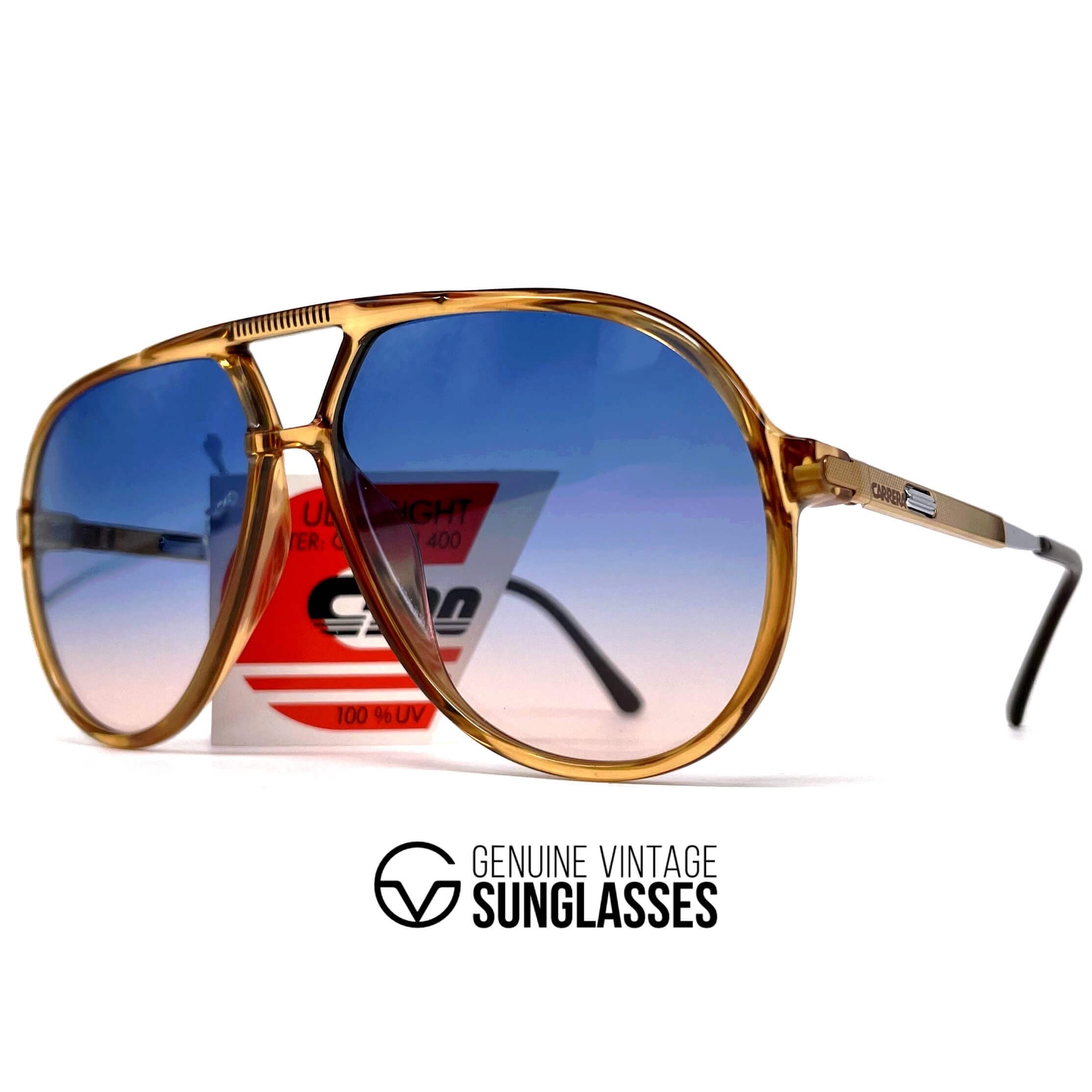 Vintage CARRERA 5335 VARIO ambar blue aviator sunglasses