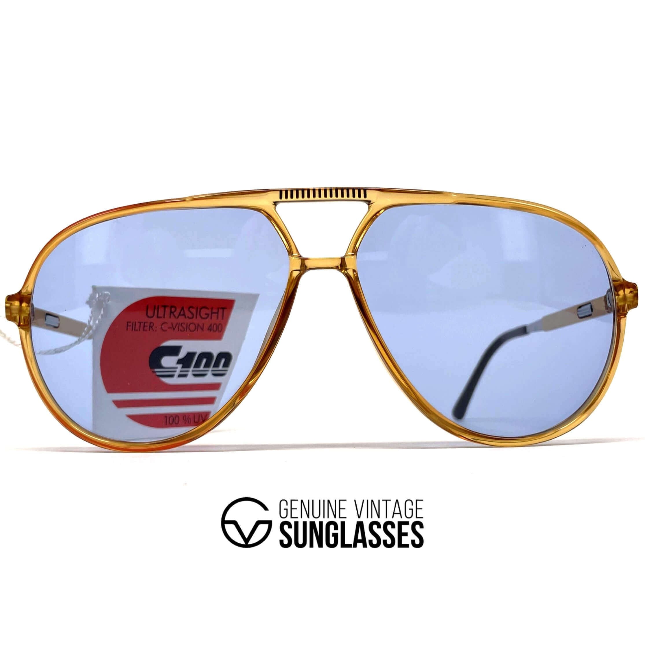 Vintage CARRERA 5335 VARIO ambar crystal aviator sunglasses