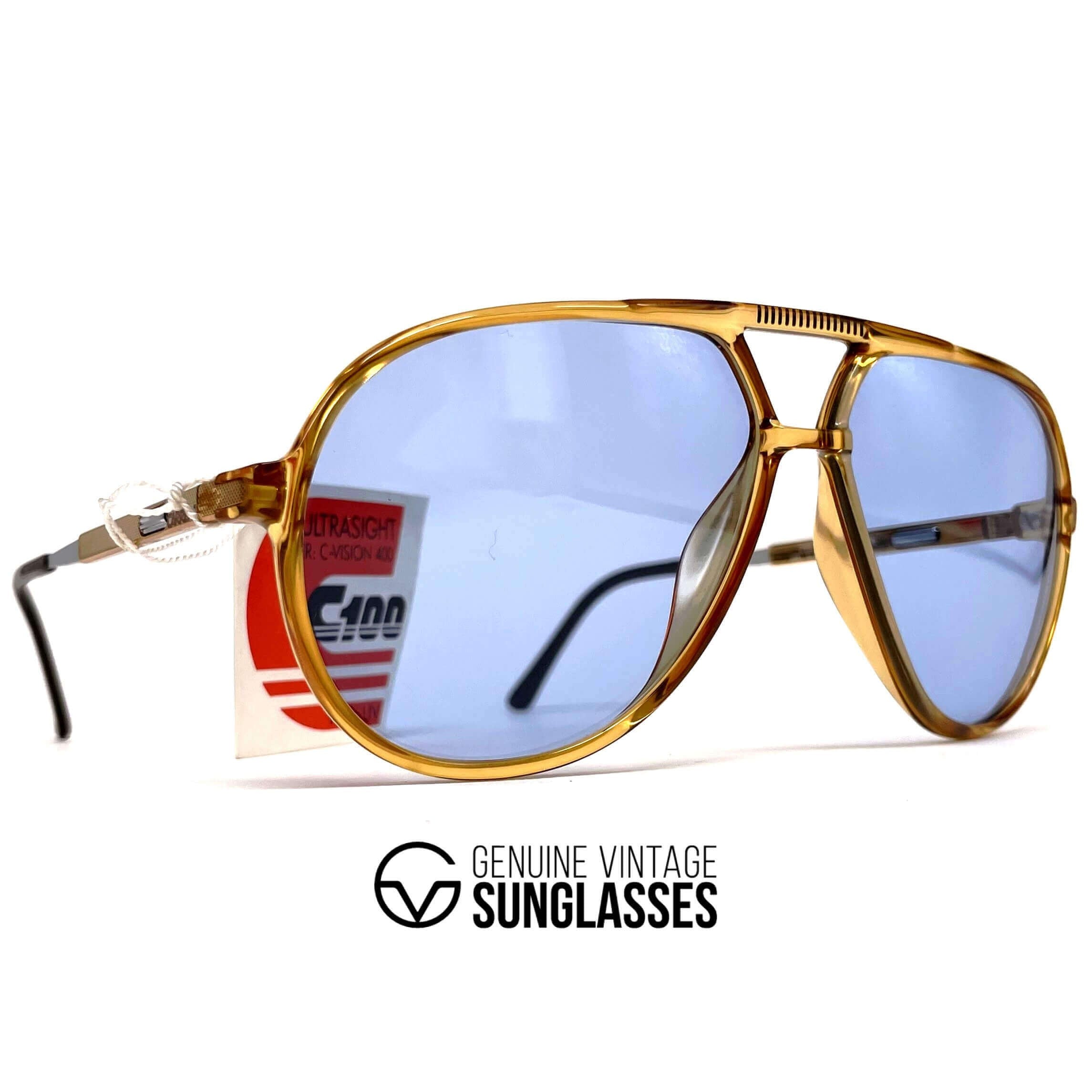 Vintage CARRERA 5335 VARIO ambar crystal aviator sunglasses