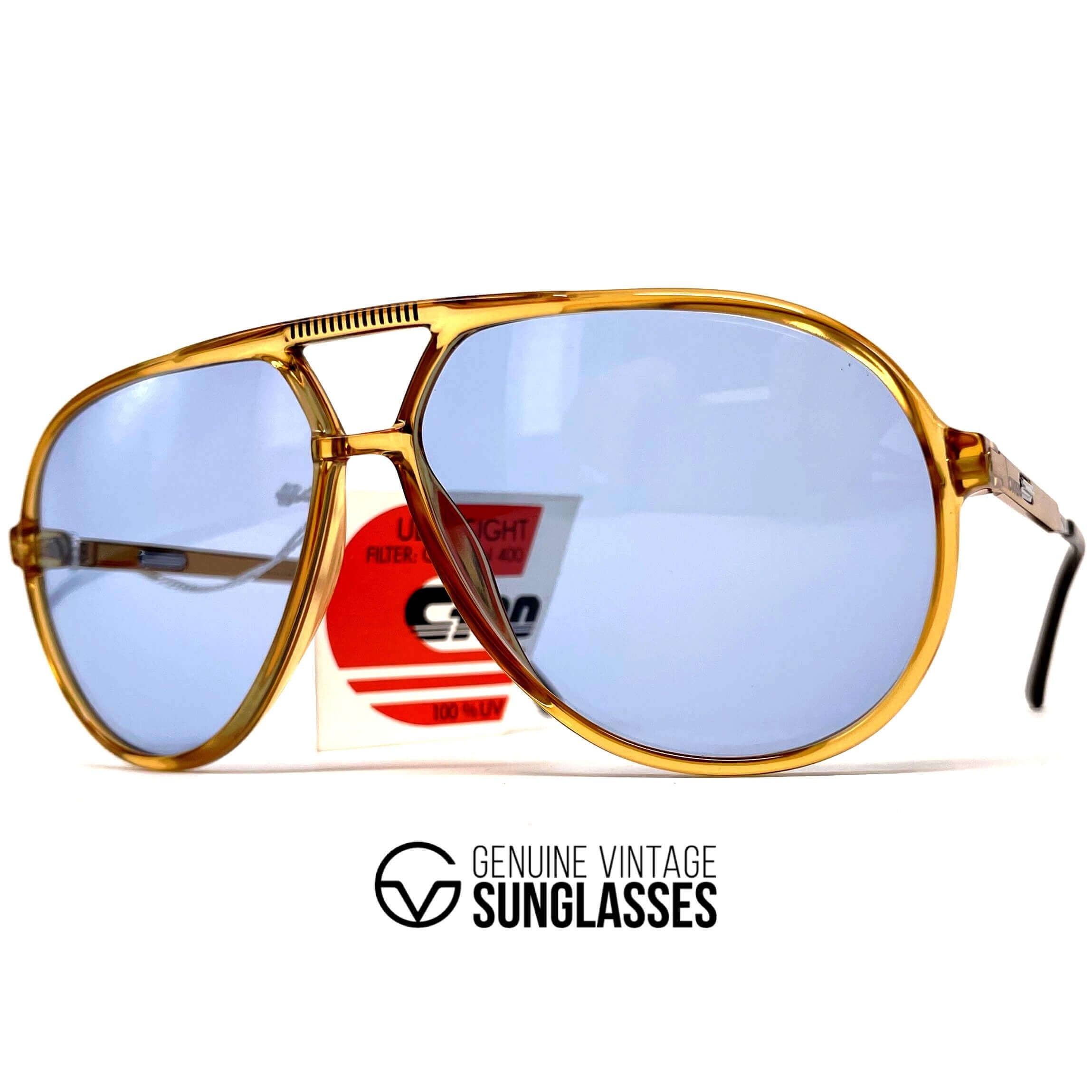 Vintage CARRERA 5335 VARIO ambar crystal aviator sunglasses