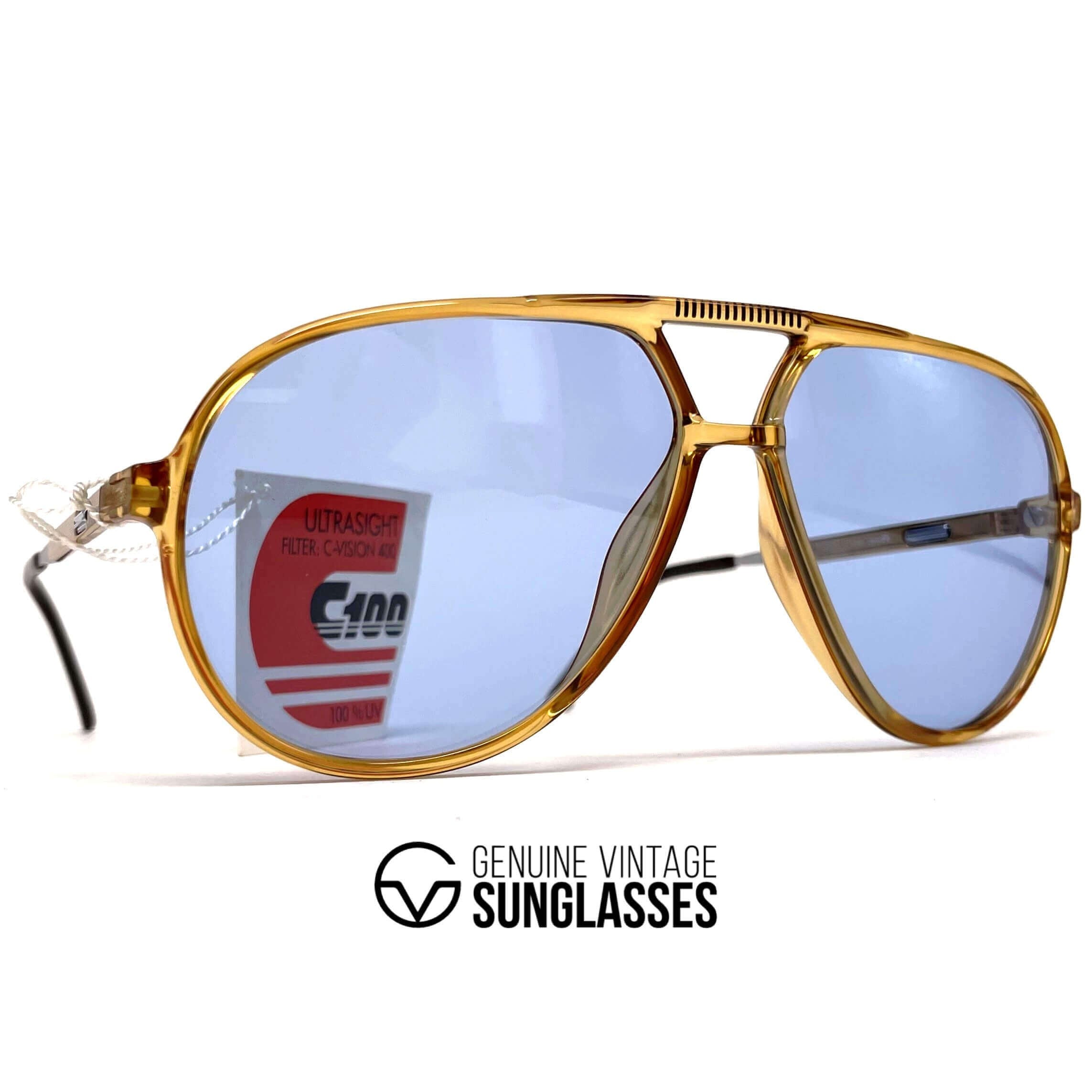 Vintage CARRERA 5335 VARIO ambar crystal aviator sunglasses