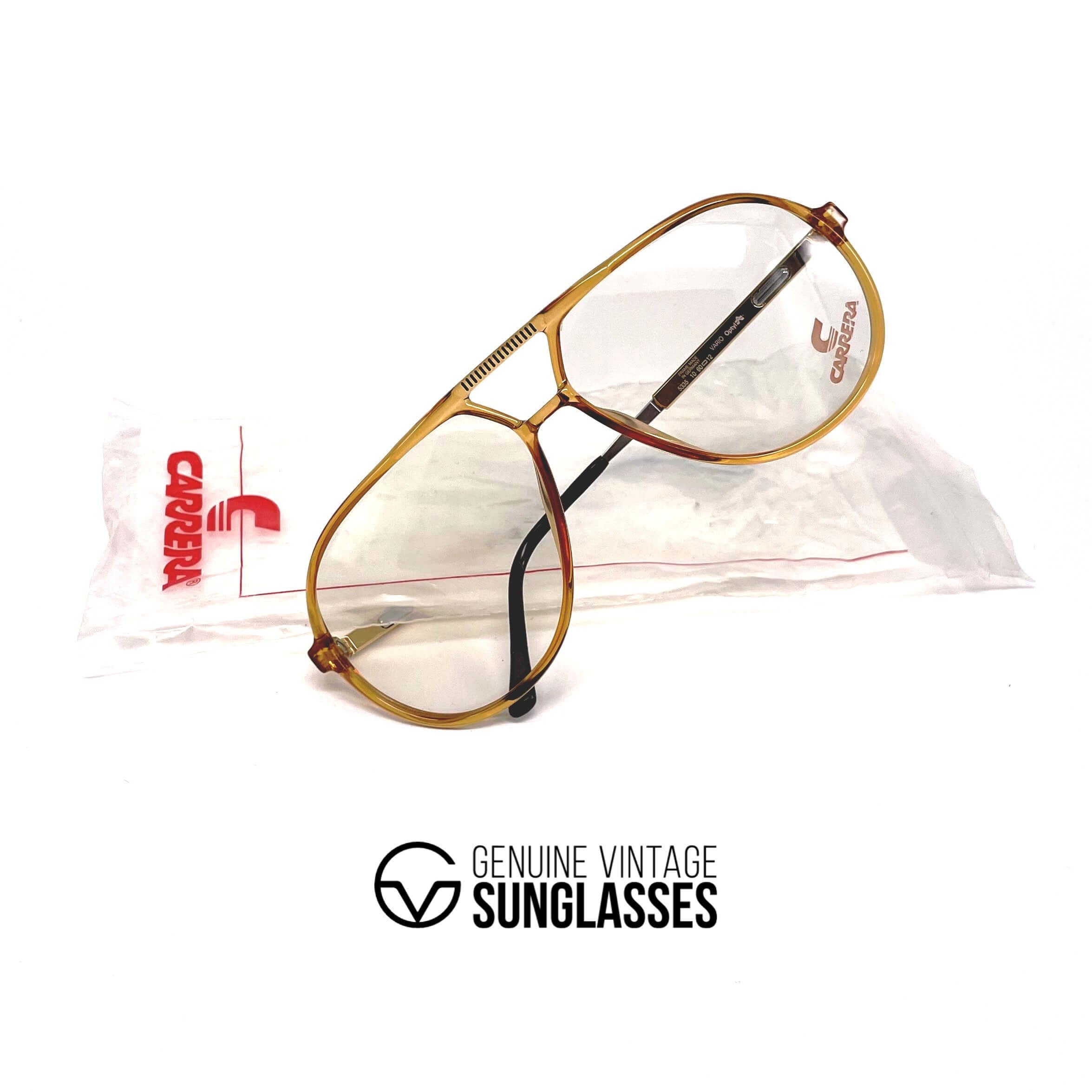 Vintage CARRERA 5335 VARIO crystal aviator glasses frames