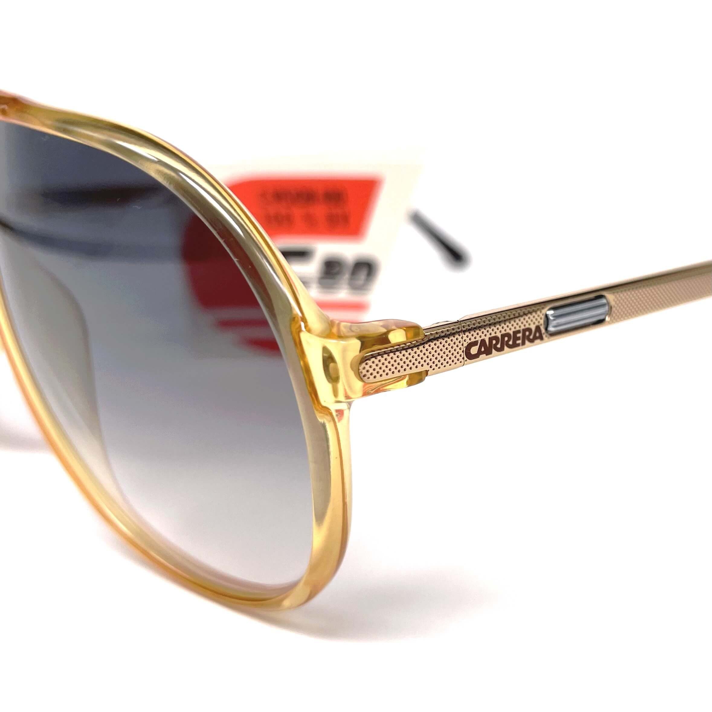 Vintage CARRERA 5335 VARIO yellow crystal aviator sunglasses
