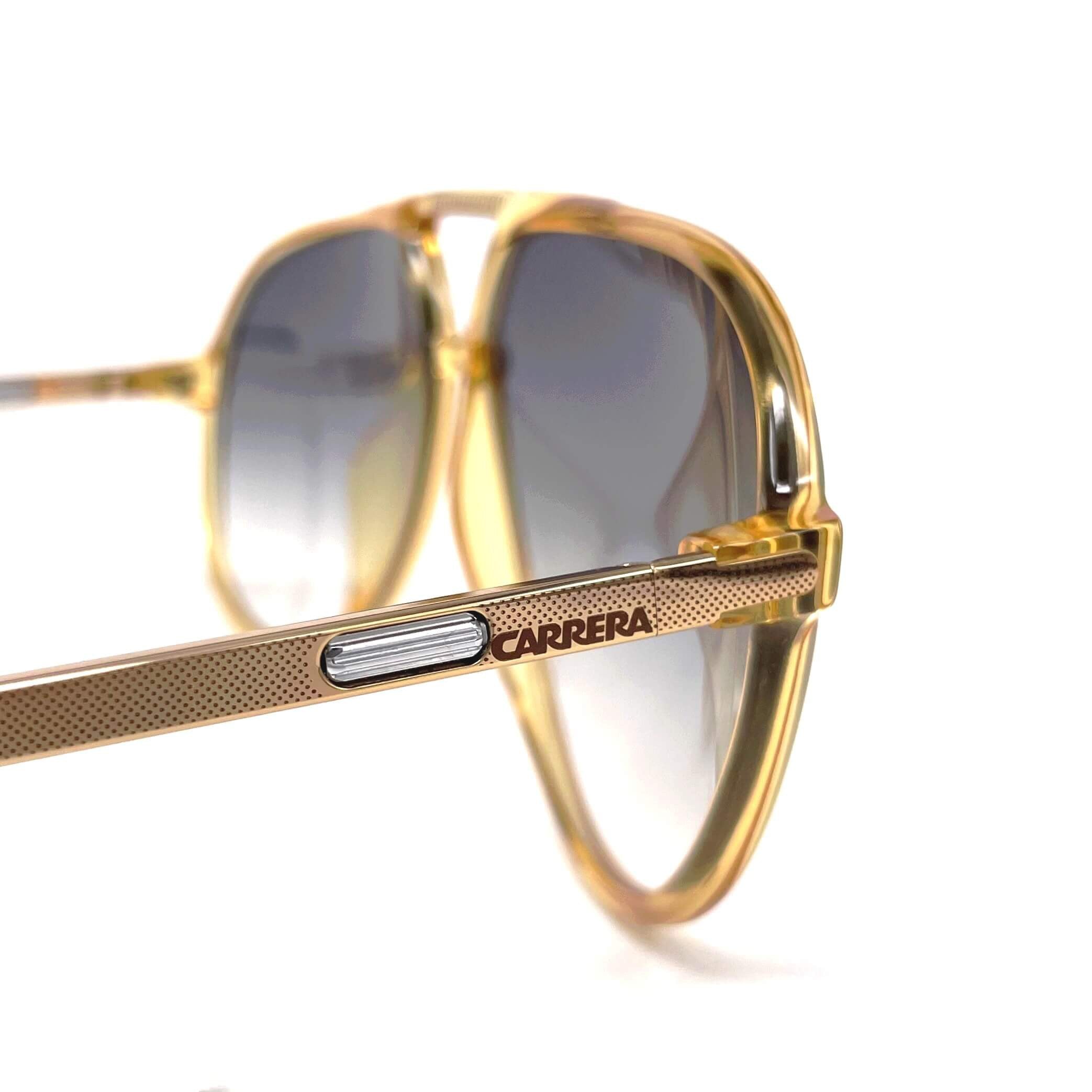 Vintage CARRERA 5335 VARIO yellow crystal aviator sunglasses