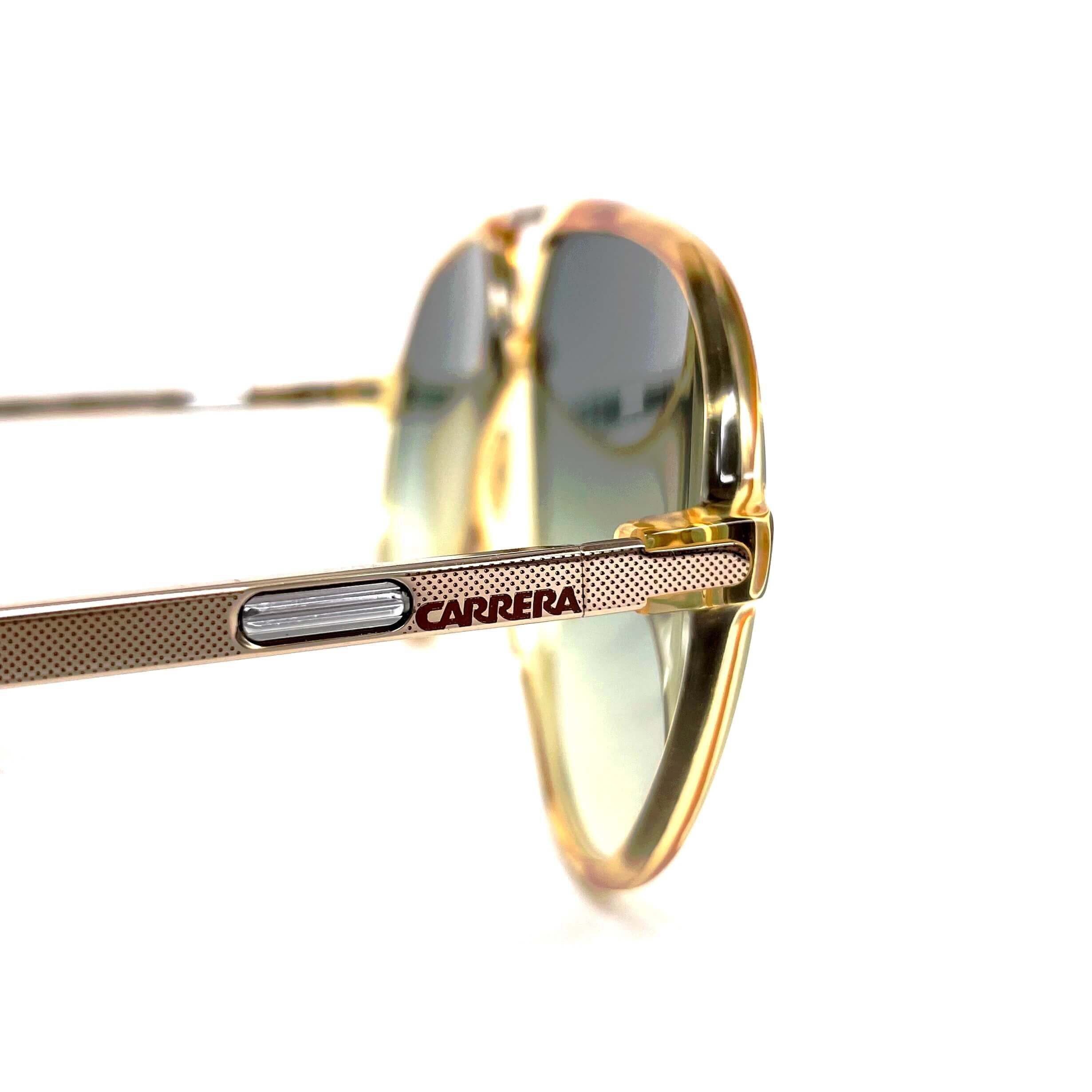 Vintage CARRERA 5335 VARIO yellow green aviator sunglasses