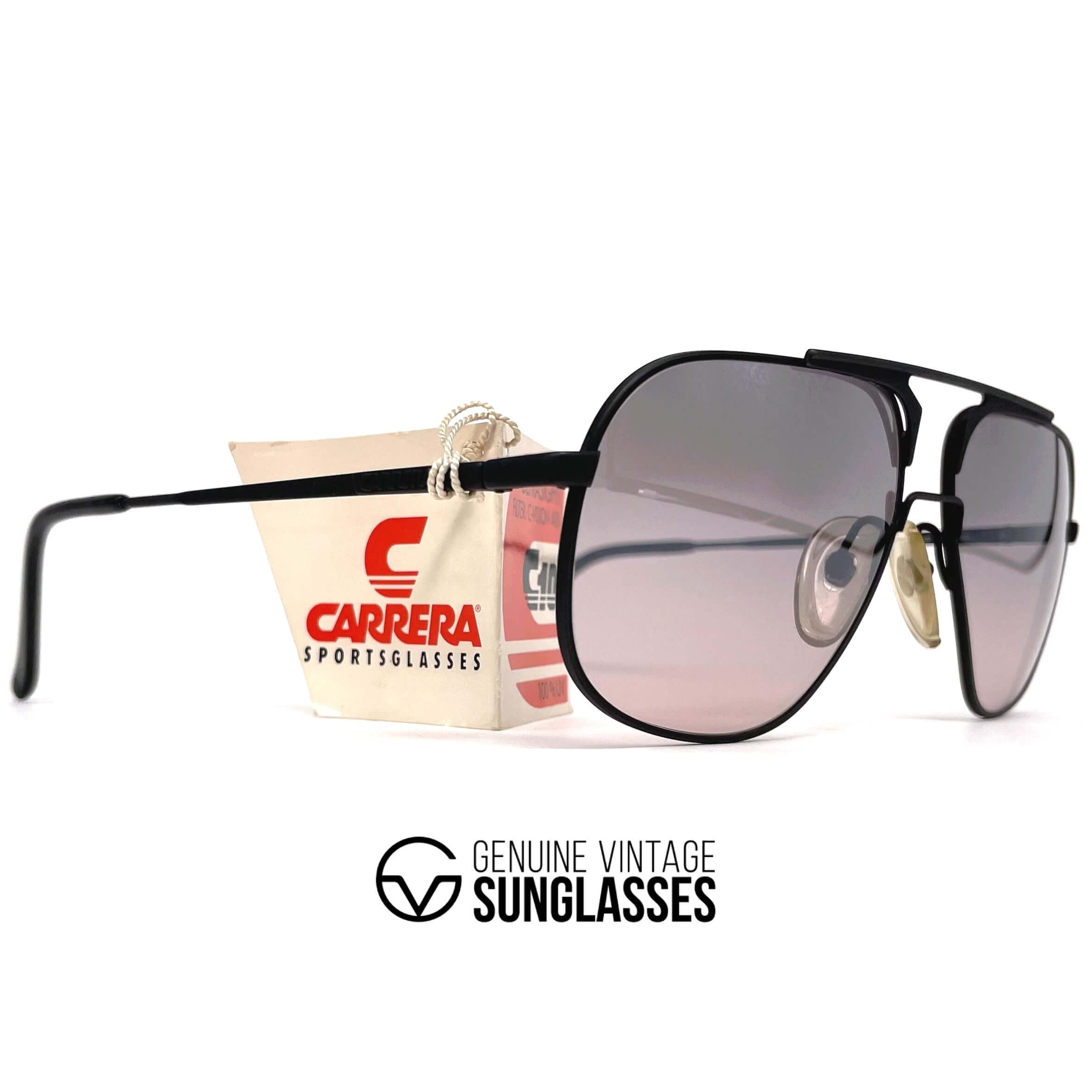 Vintage CARRERA 5337 black pink aviator sunglasses