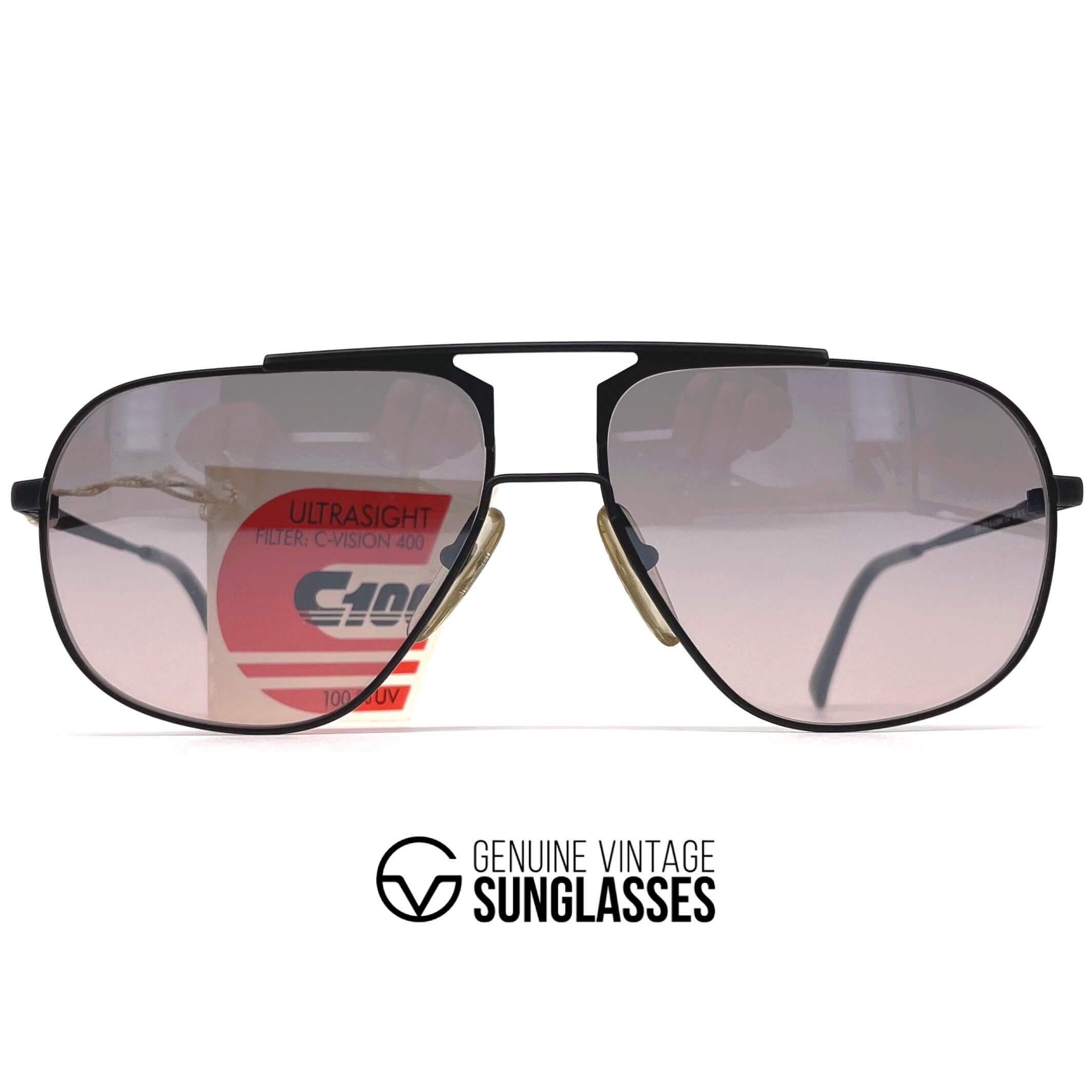 Vintage CARRERA 5337 black pink aviator sunglasses